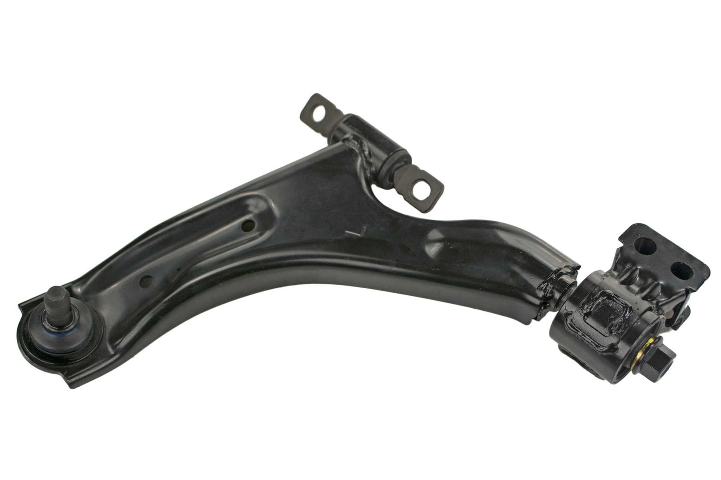 Front View of Front Left Suspension Control Arm and Ball Joint Assembly MEVOTECH CMS501186