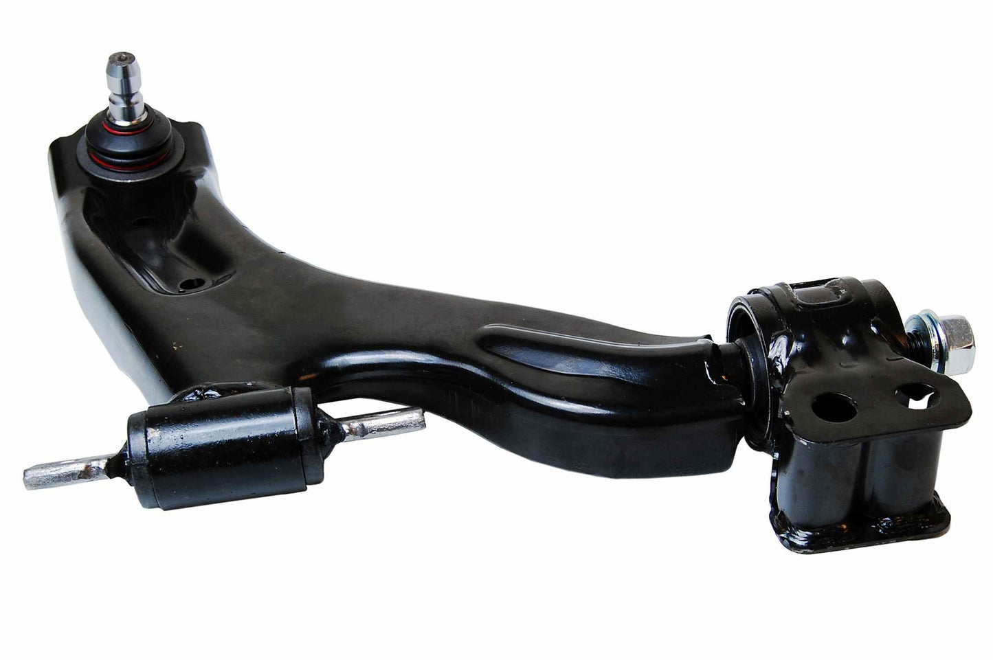 Angle View of Front Right Suspension Control Arm and Ball Joint Assembly MEVOTECH CMS501187