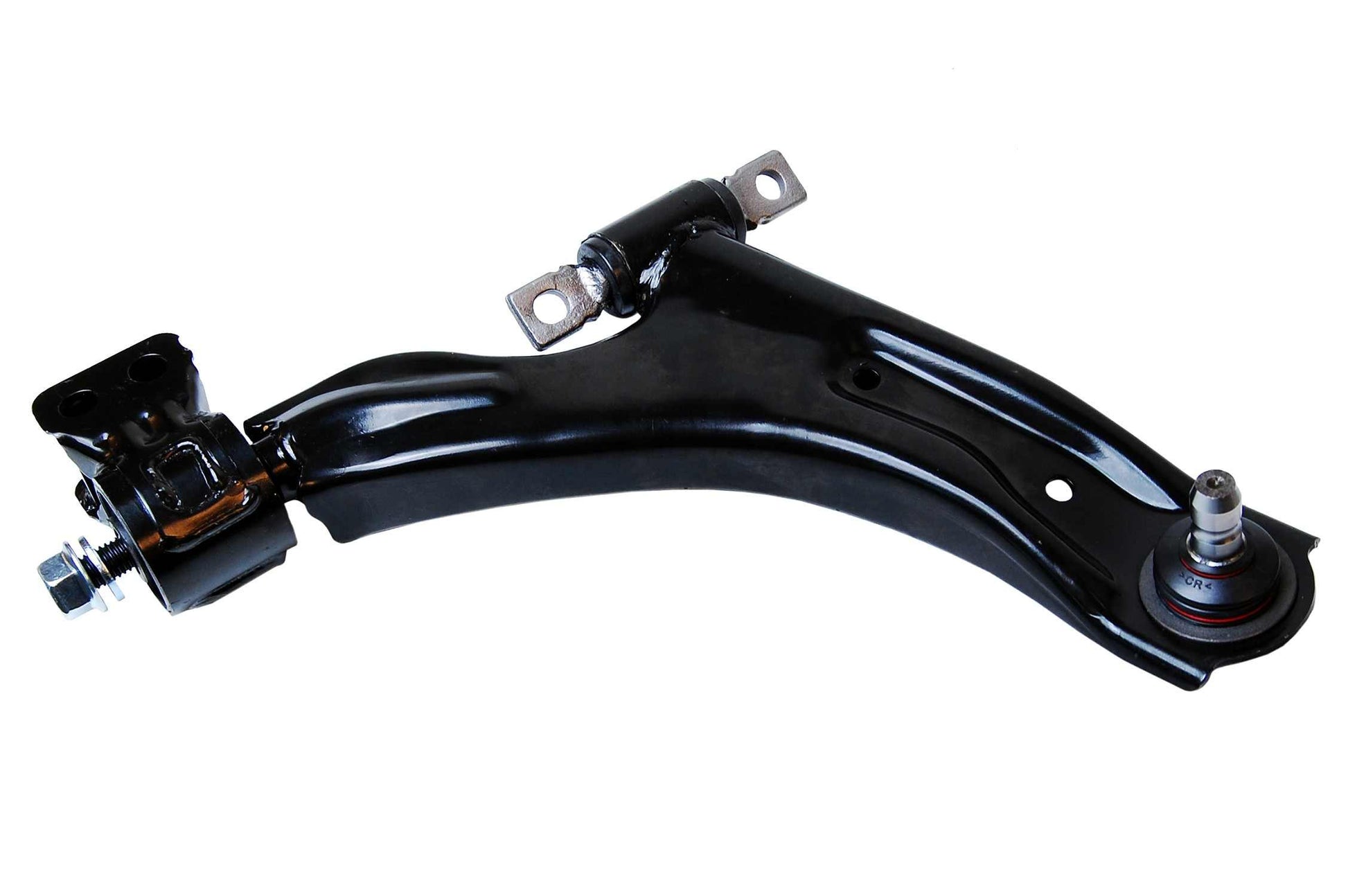 Front View of Front Right Suspension Control Arm and Ball Joint Assembly MEVOTECH CMS501187