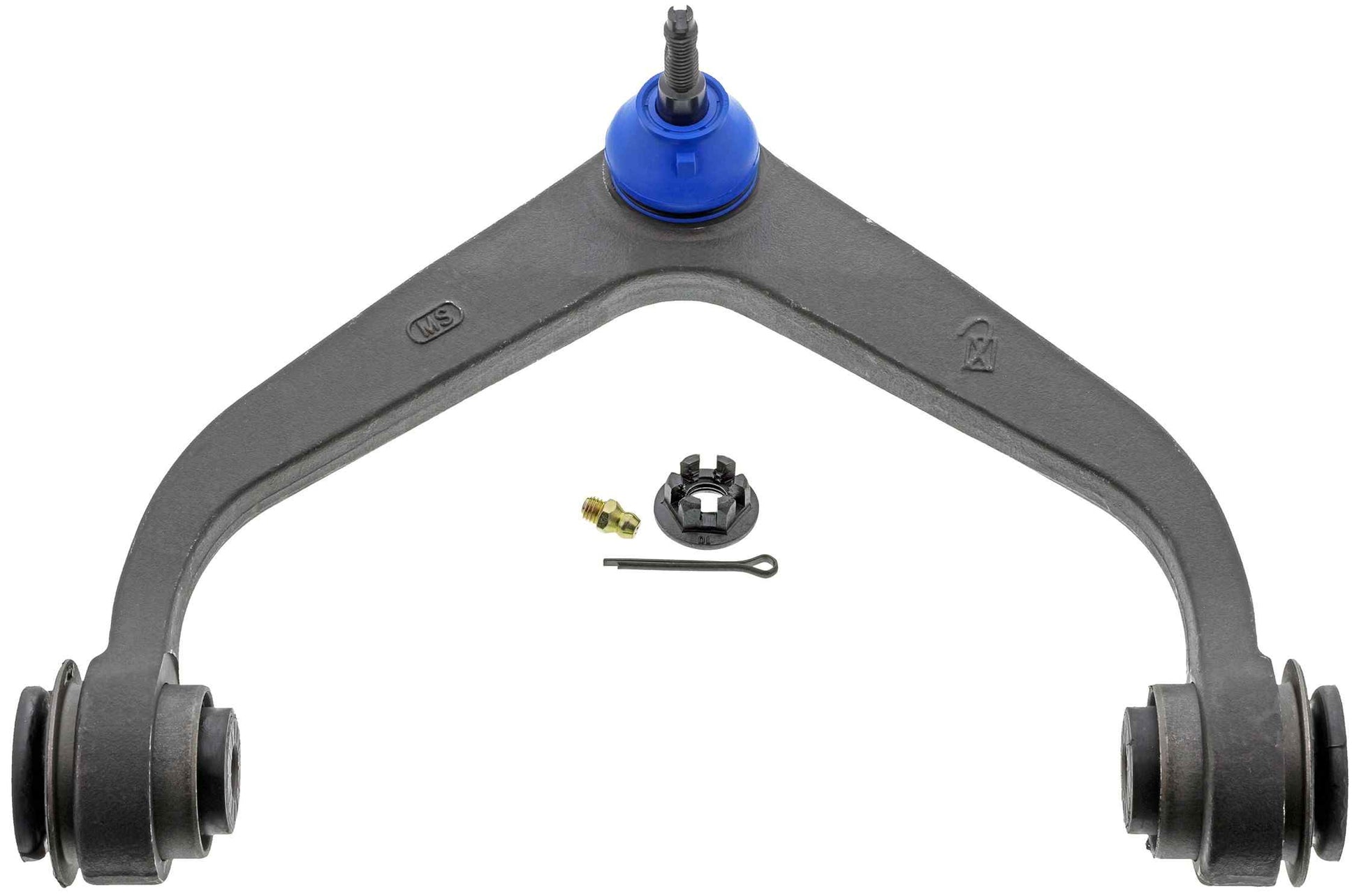 Front View of Front Upper Suspension Control Arm and Ball Joint Assembly MEVOTECH CMS501195