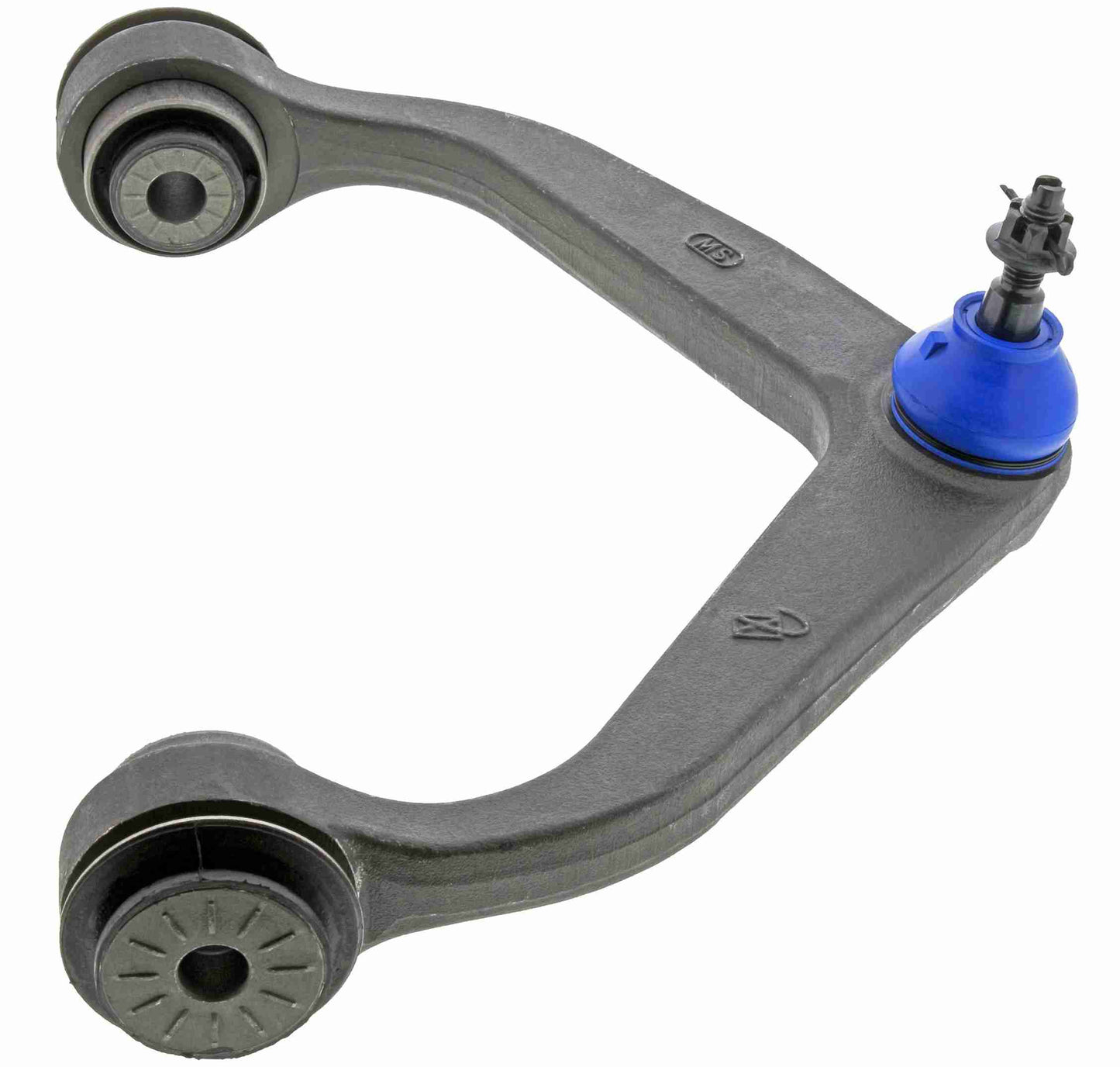 Side View of Front Upper Suspension Control Arm and Ball Joint Assembly MEVOTECH CMS501195