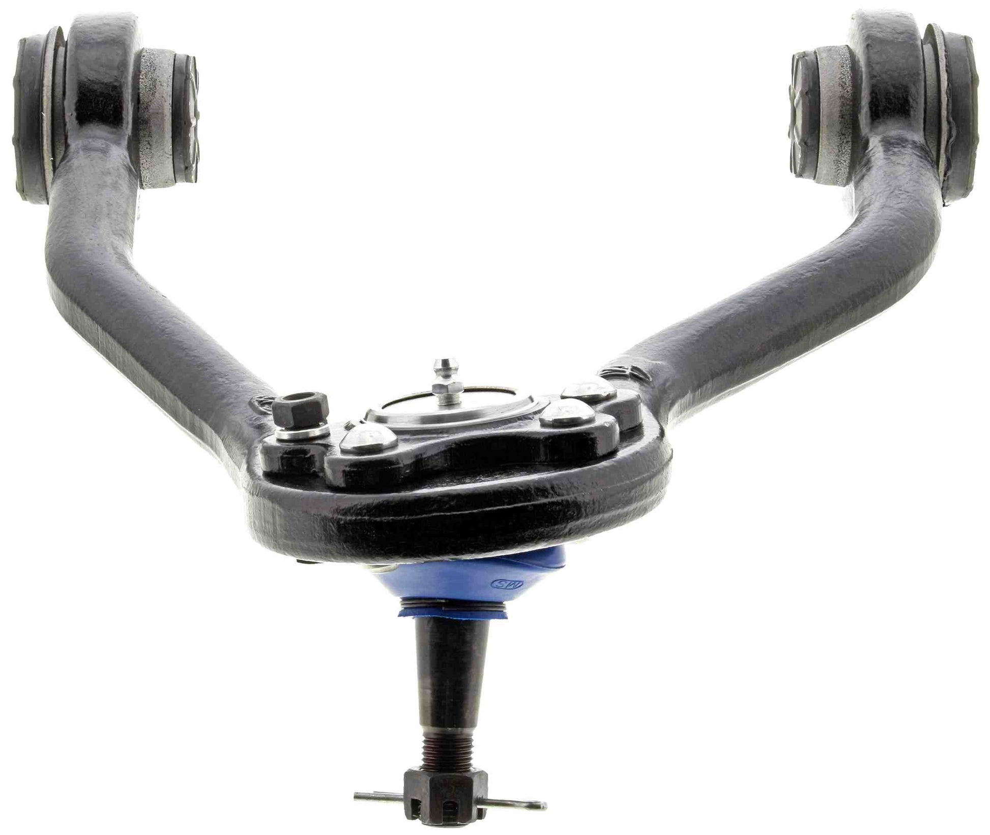 Bottom View of Front Upper Left Suspension Control Arm and Ball Joint Assembly MEVOTECH CMS50120