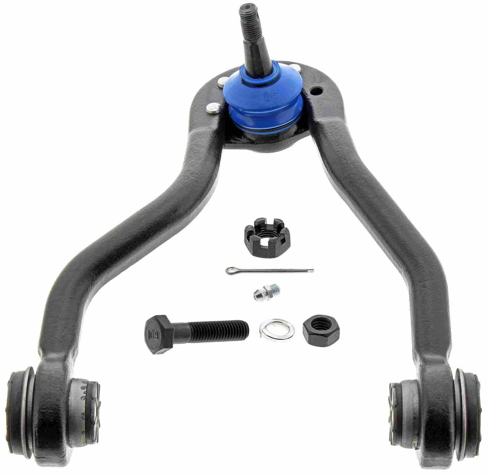 Front View of Front Upper Right Suspension Control Arm and Ball Joint Assembly MEVOTECH CMS50121