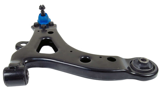 Angle View of Front Left Suspension Control Arm and Ball Joint Assembly MEVOTECH CMS50124