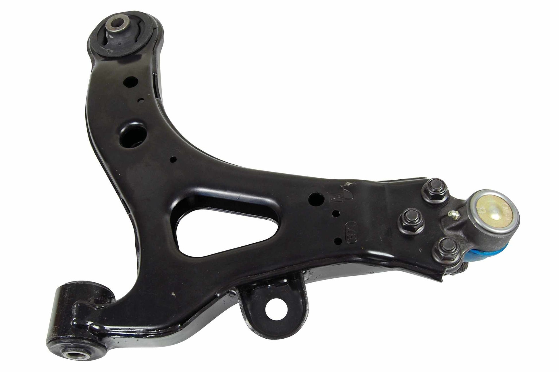 Back View of Front Left Suspension Control Arm and Ball Joint Assembly MEVOTECH CMS50124