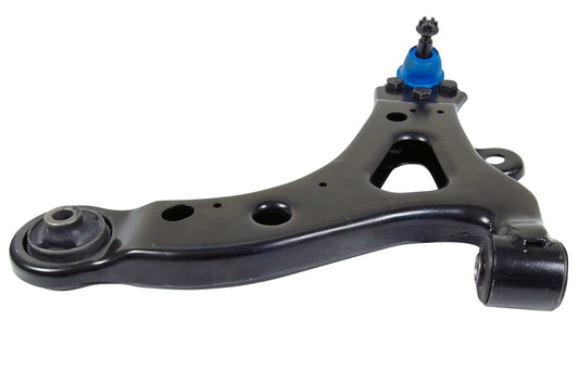 Angle View of Front Right Suspension Control Arm and Ball Joint Assembly MEVOTECH CMS50125