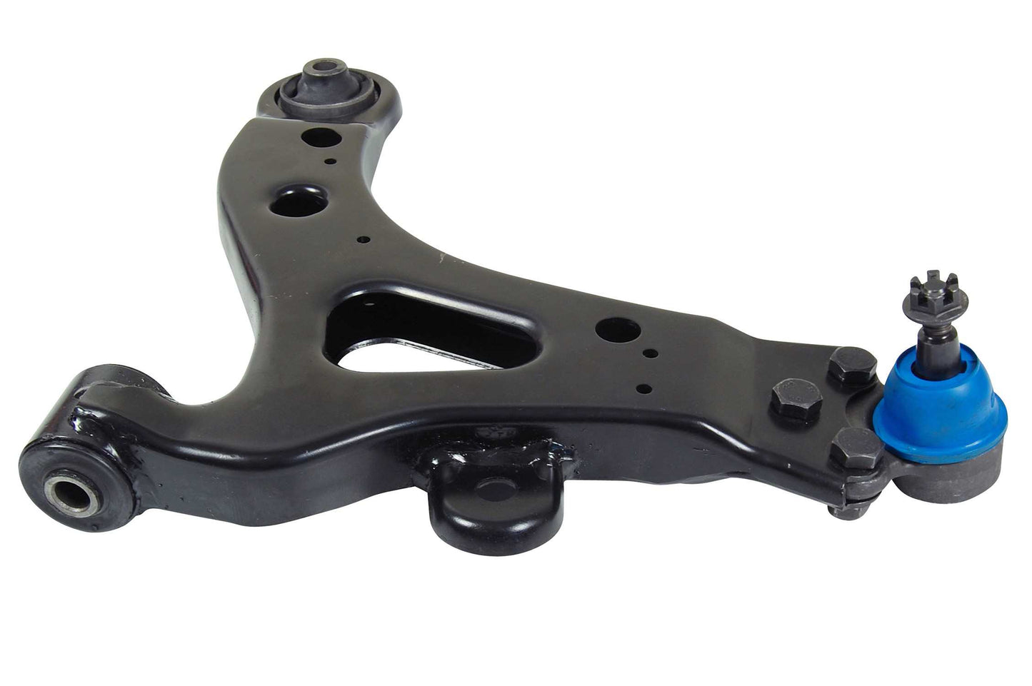 Side View of Front Right Suspension Control Arm and Ball Joint Assembly MEVOTECH CMS50125