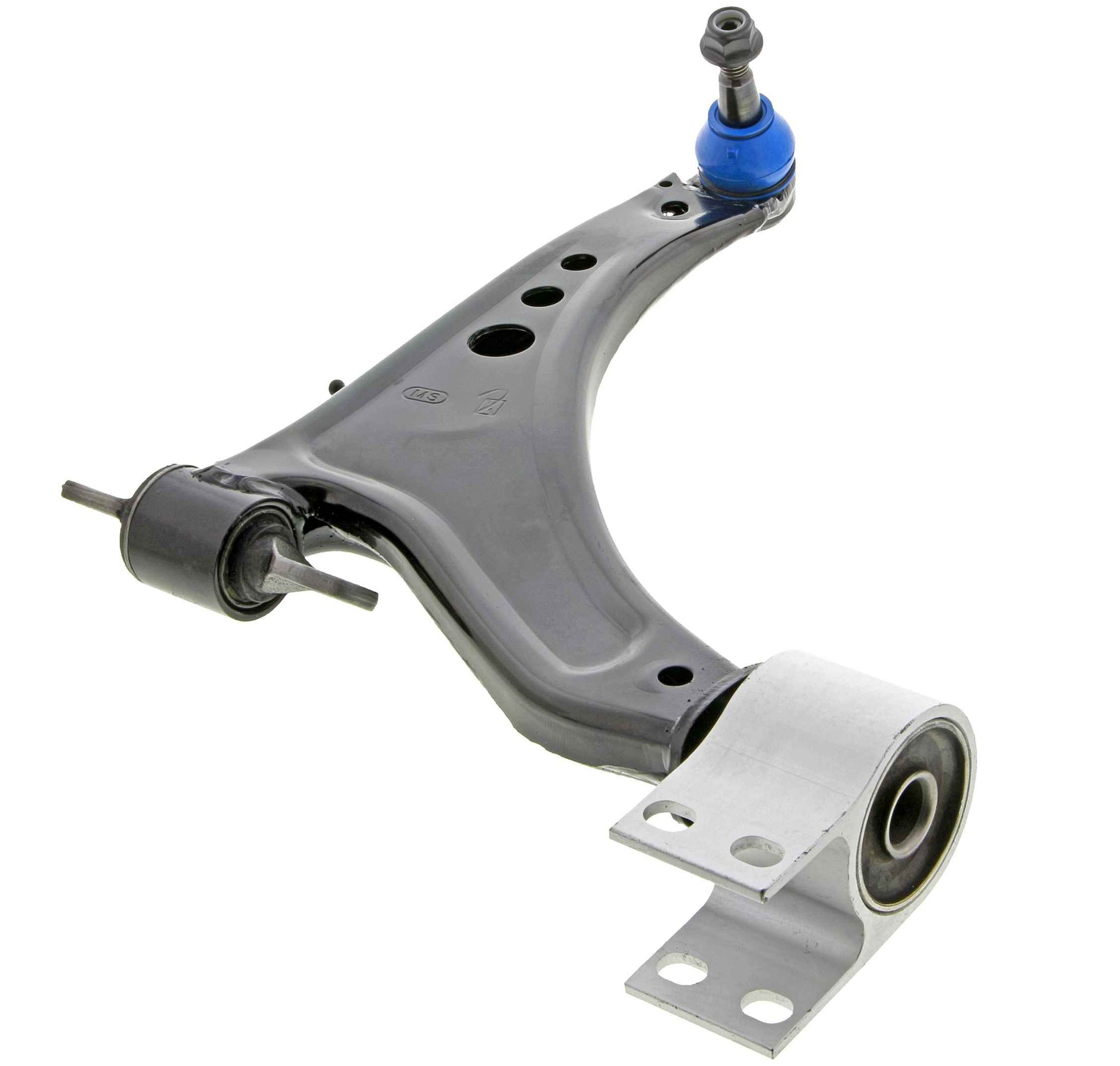 Angle View of Front Right Suspension Control Arm and Ball Joint Assembly MEVOTECH CMS501267