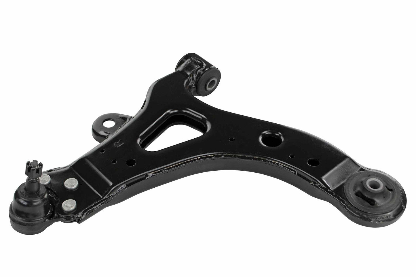 Front View of Front Right Suspension Control Arm and Ball Joint Assembly MEVOTECH CMS501276