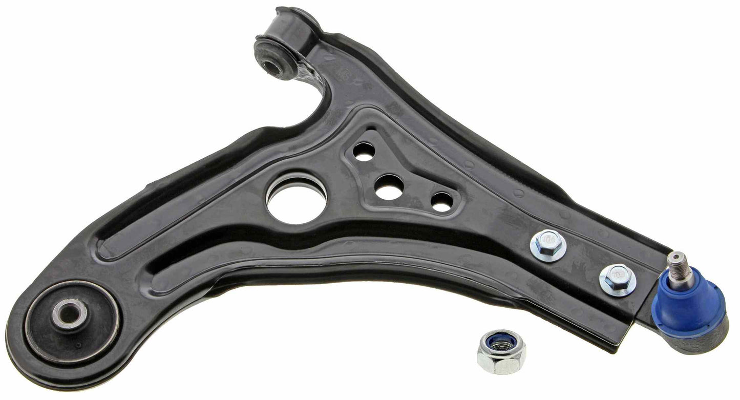 Front View of Front Right Suspension Control Arm and Ball Joint Assembly MEVOTECH CMS50127