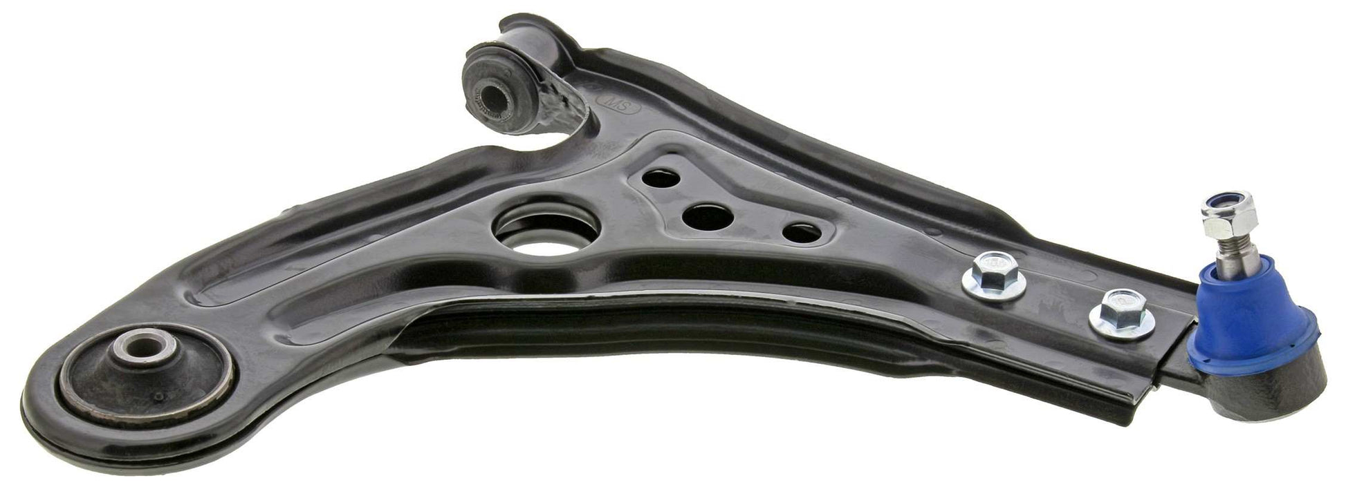 Side View of Front Right Suspension Control Arm and Ball Joint Assembly MEVOTECH CMS50127