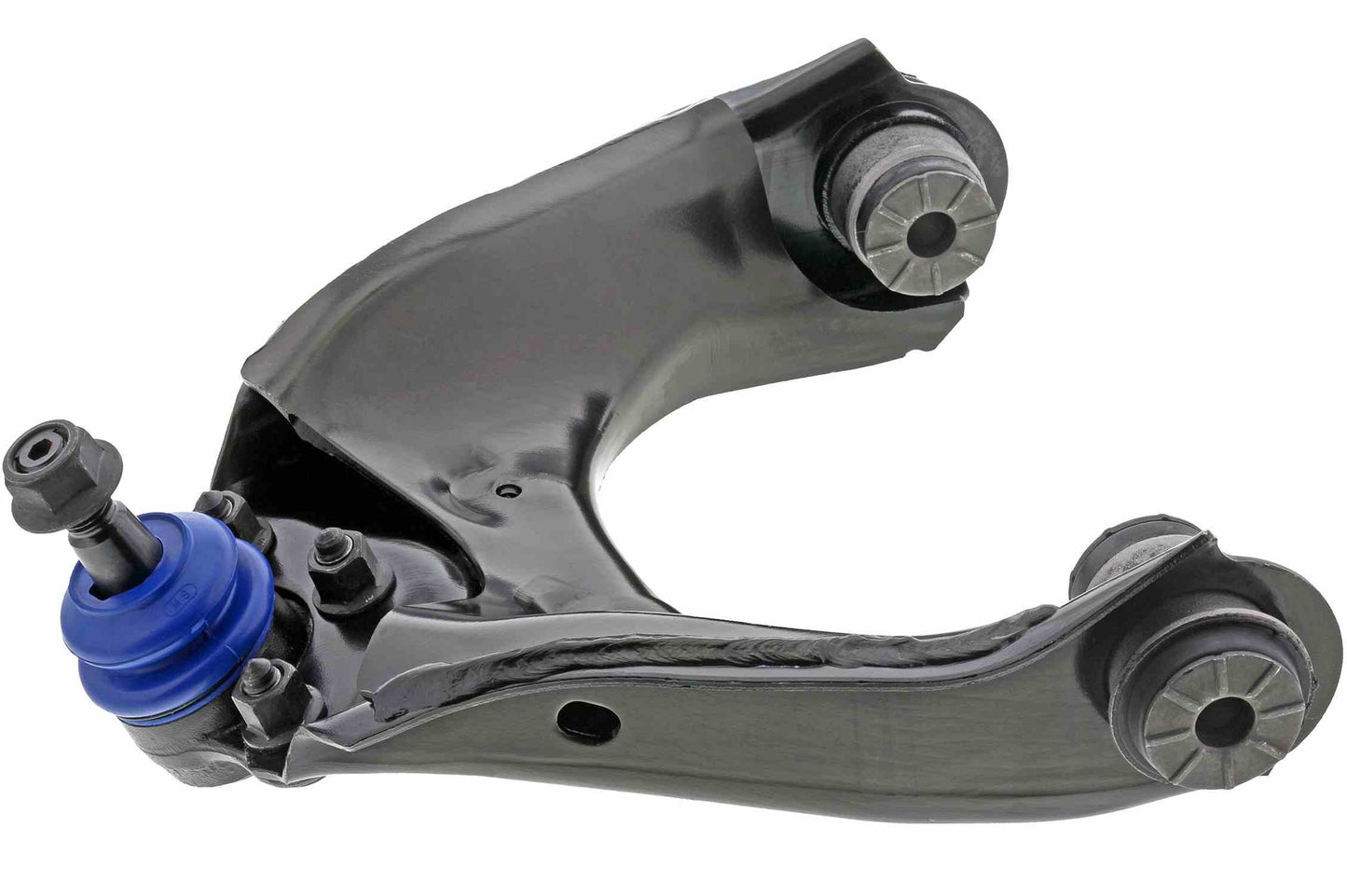 Side View of Front Upper Left Suspension Control Arm and Ball Joint Assembly MEVOTECH CMS50136