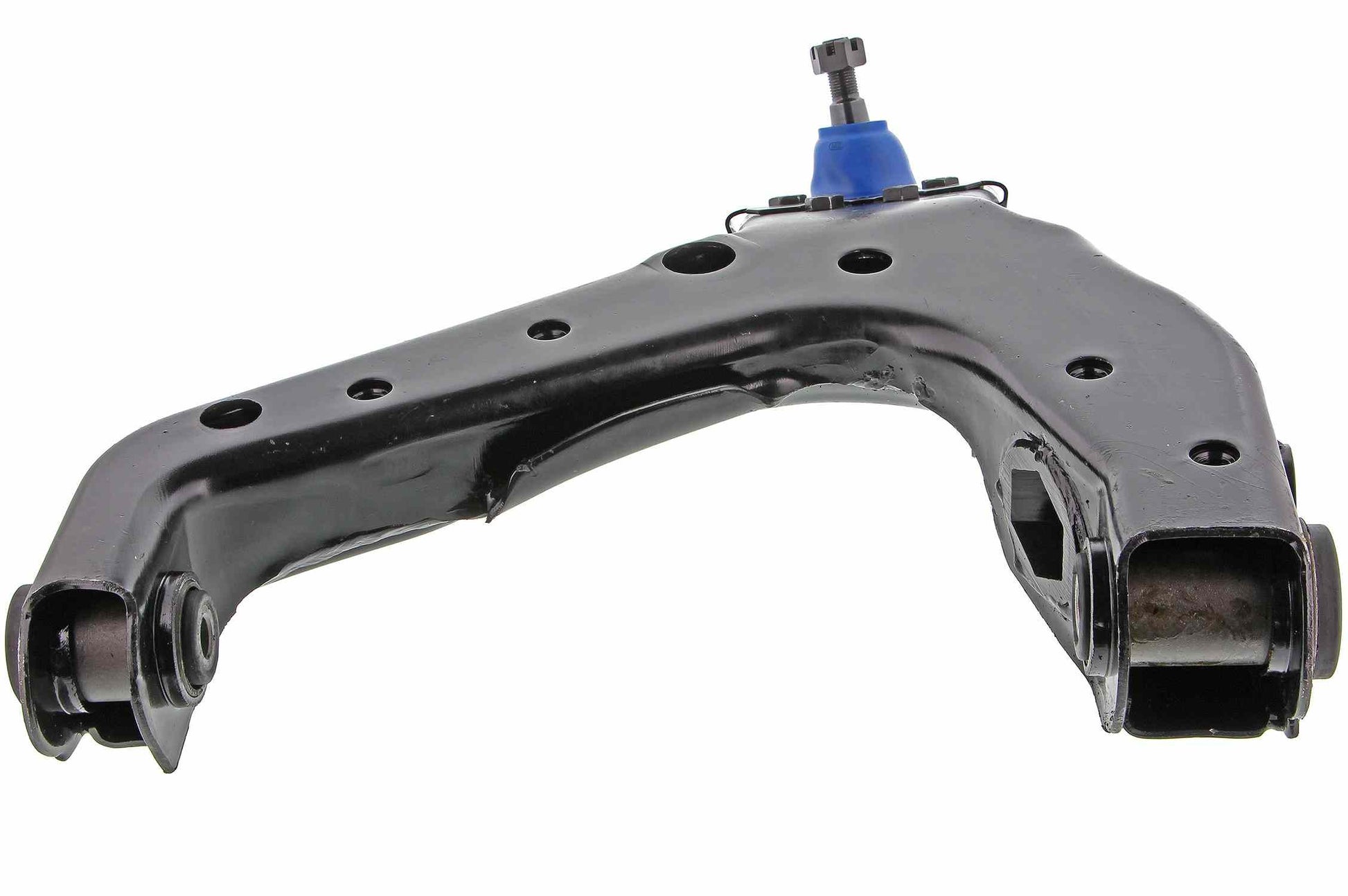 Angle View of Front Left Suspension Control Arm and Ball Joint Assembly MEVOTECH CMS50146