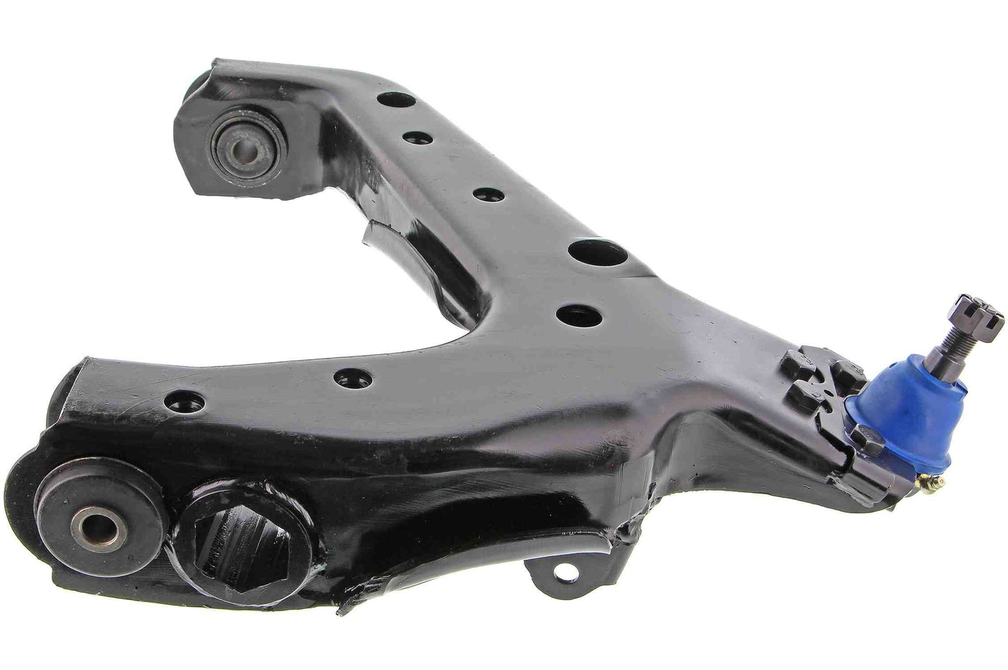 Side View of Front Left Suspension Control Arm and Ball Joint Assembly MEVOTECH CMS50146