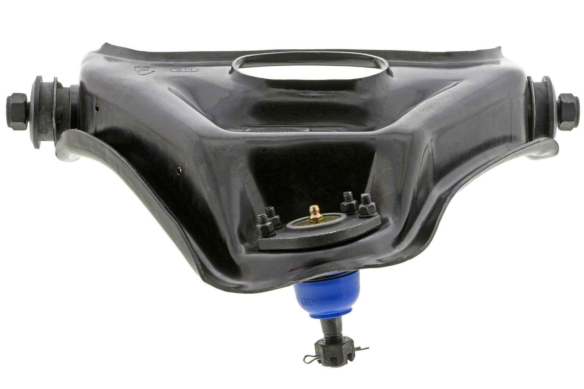 Bottom View of Front Upper Left Suspension Control Arm and Ball Joint Assembly MEVOTECH CMS50148