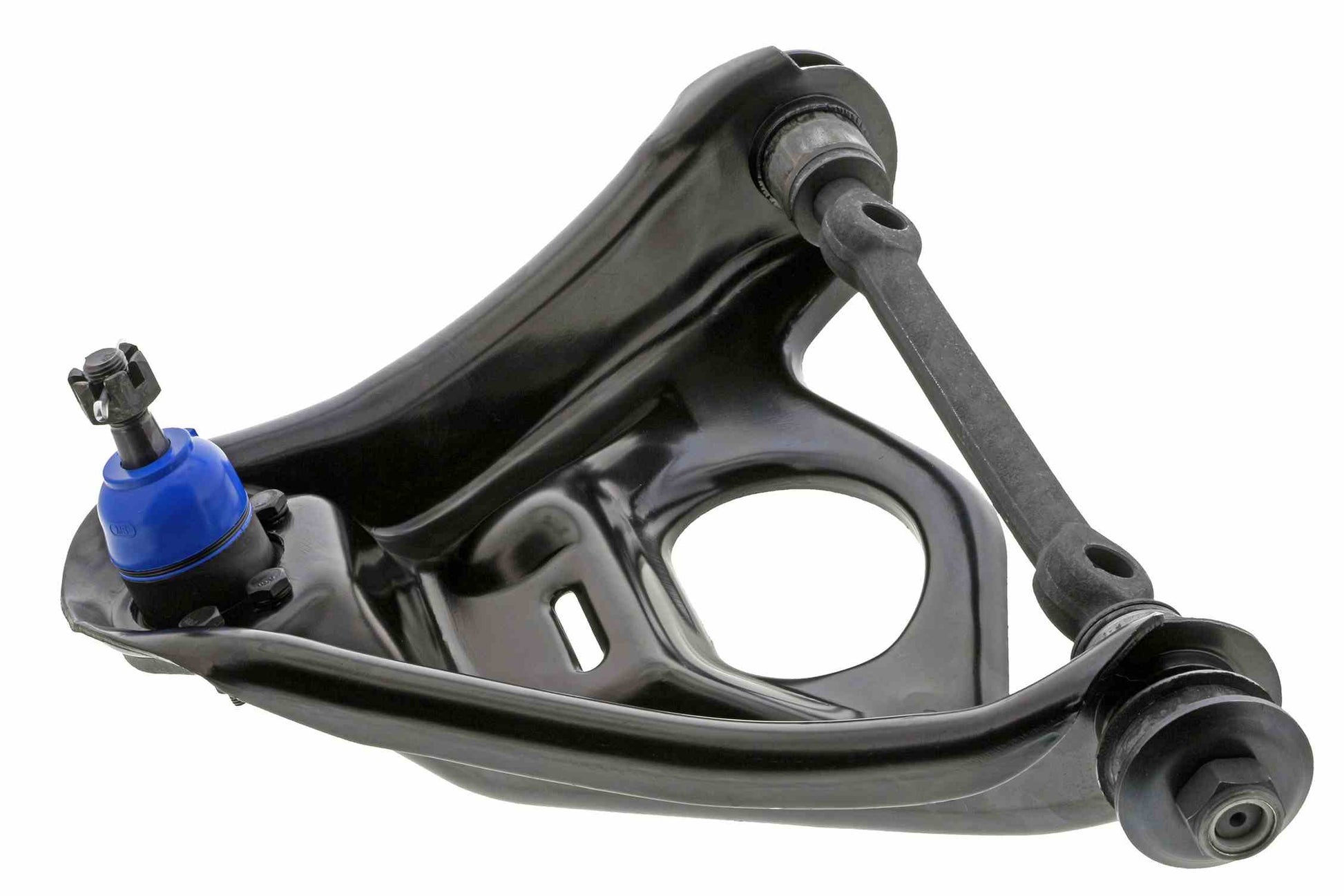 Side View of Front Upper Left Suspension Control Arm and Ball Joint Assembly MEVOTECH CMS50148