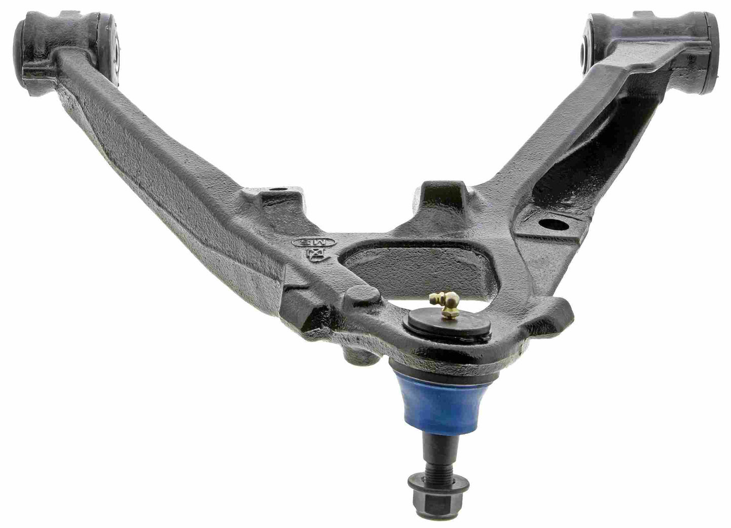 Bottom View of Front Left Suspension Control Arm and Ball Joint Assembly MEVOTECH CMS50152