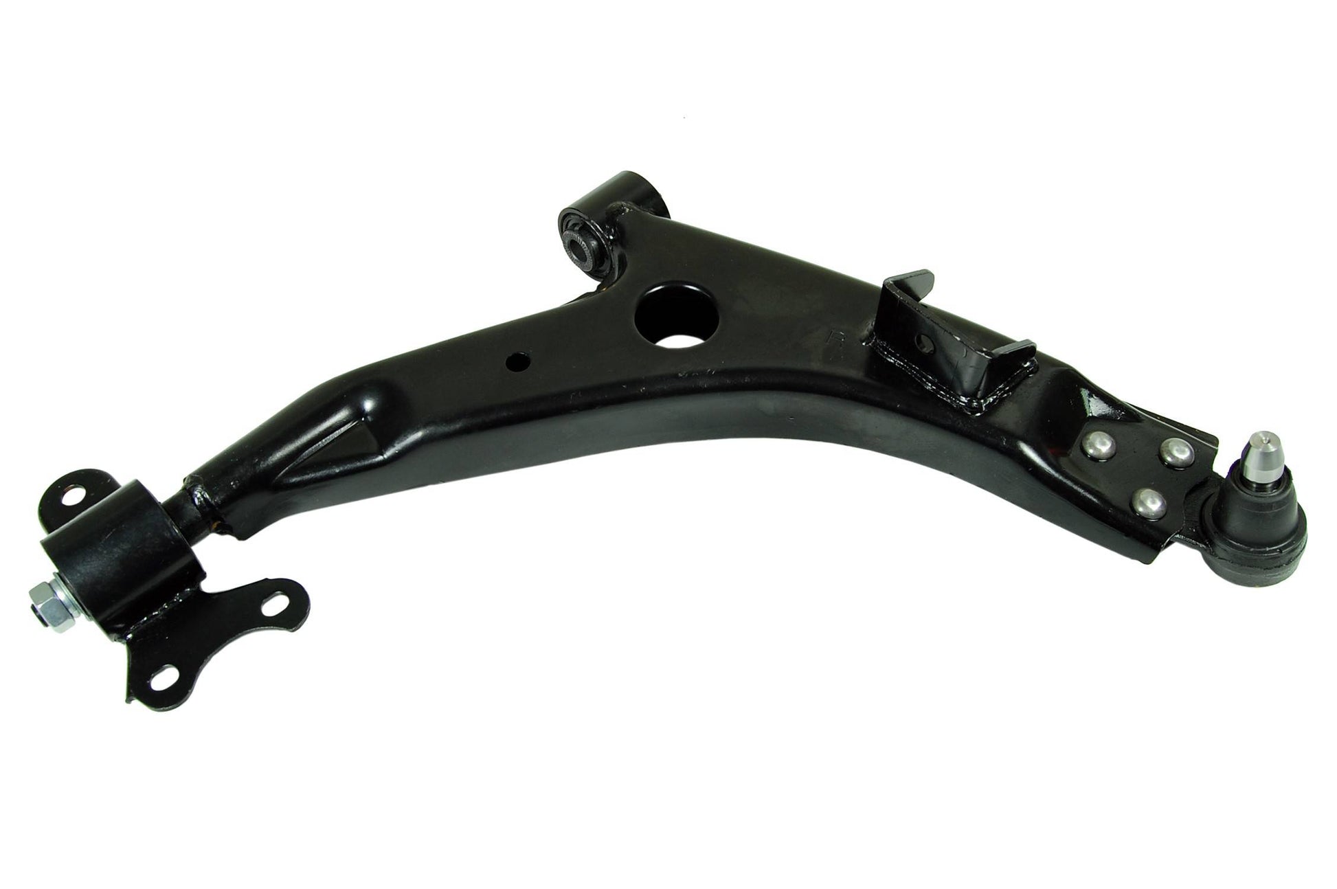 Front View of Front Right Suspension Control Arm and Ball Joint Assembly MEVOTECH CMS50178