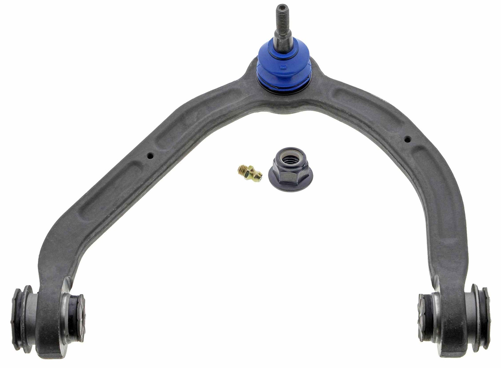 Front View of Front Upper Right Suspension Control Arm and Ball Joint Assembly MEVOTECH CMS50189