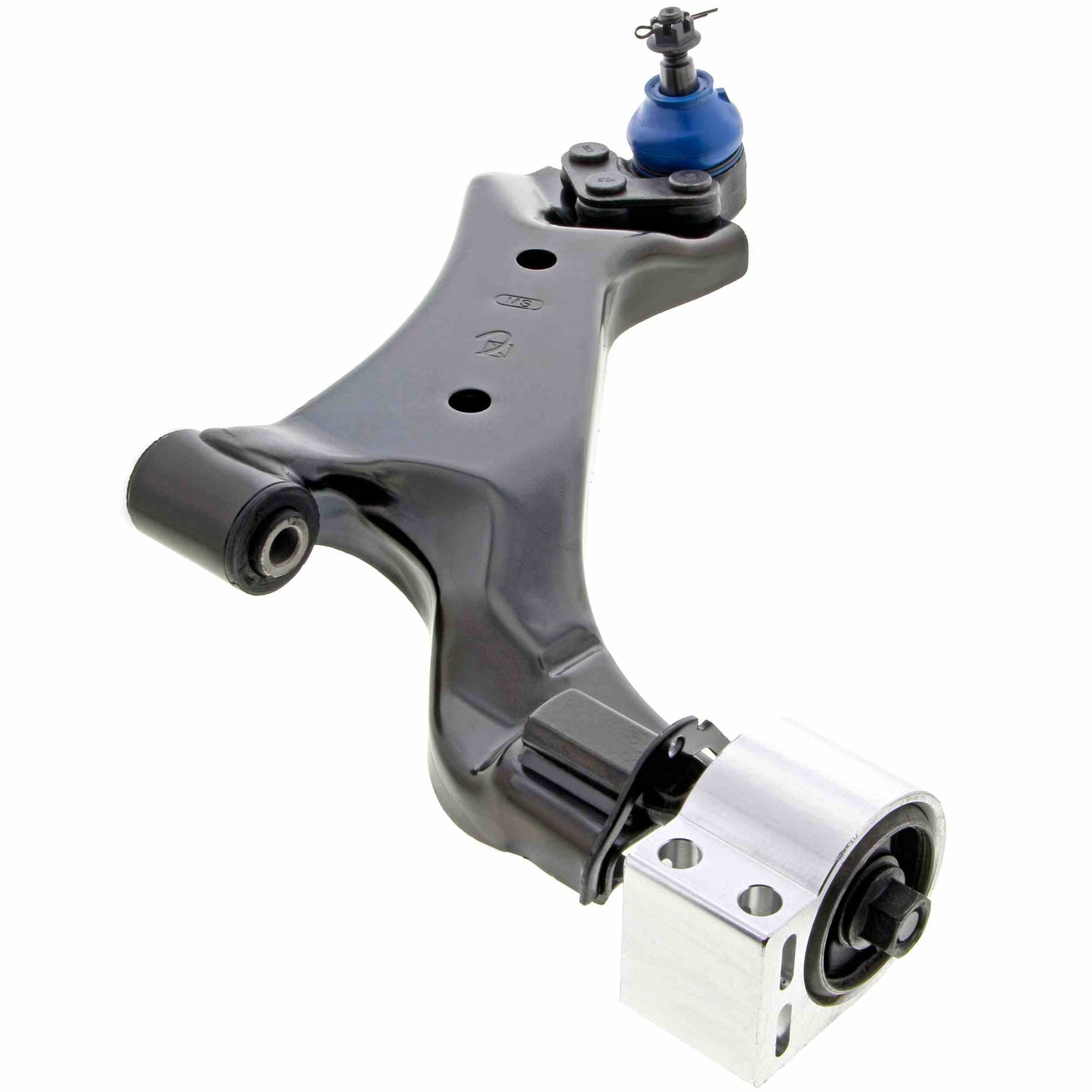 Angle View of Front Right Suspension Control Arm and Ball Joint Assembly MEVOTECH CMS50199