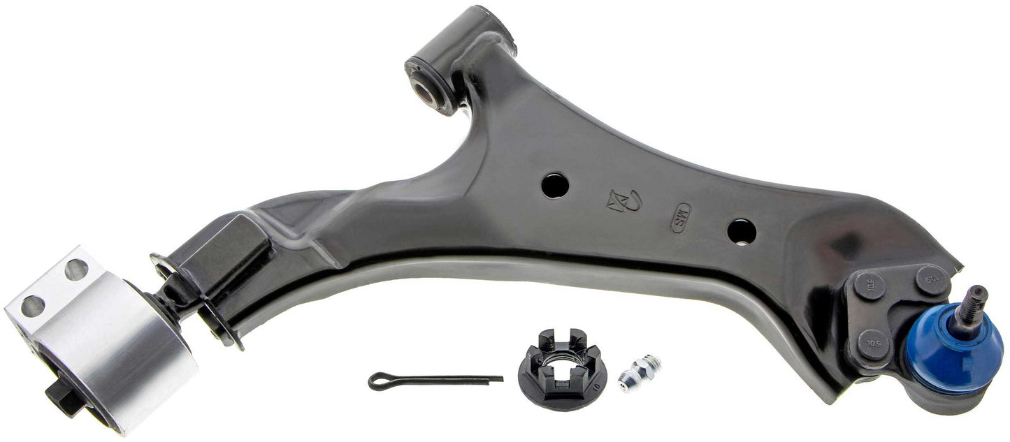 Front View of Front Right Suspension Control Arm and Ball Joint Assembly MEVOTECH CMS50199