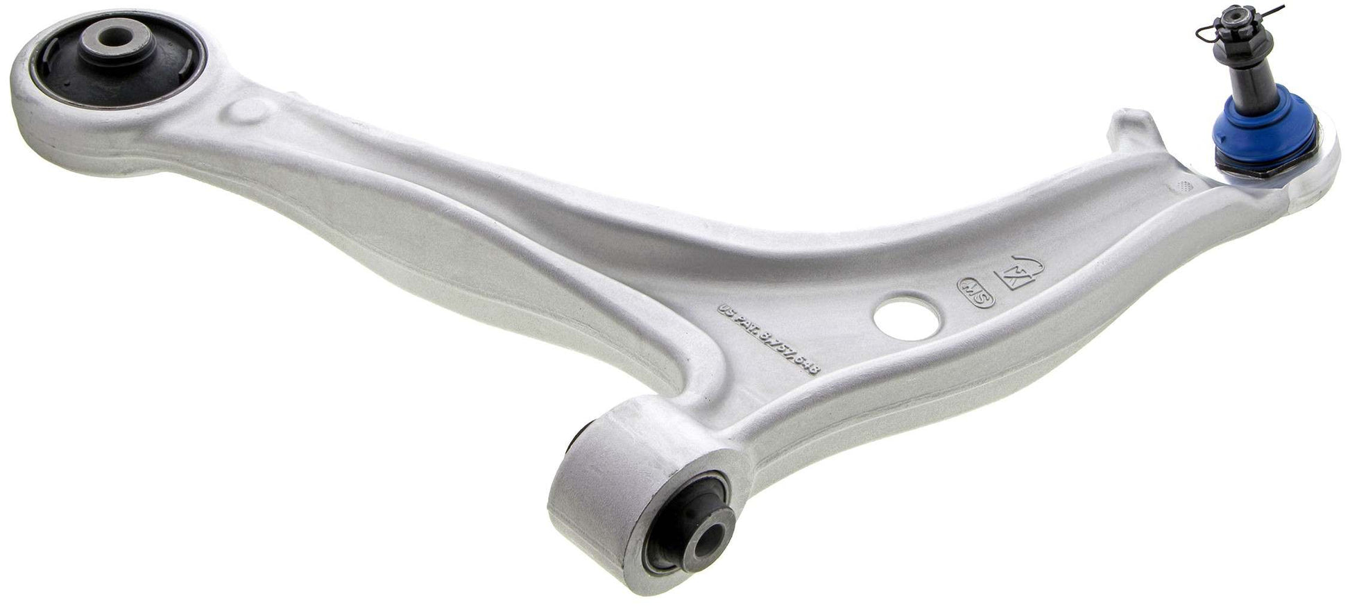 Side View of Front Left Suspension Control Arm and Ball Joint Assembly MEVOTECH CMS601007