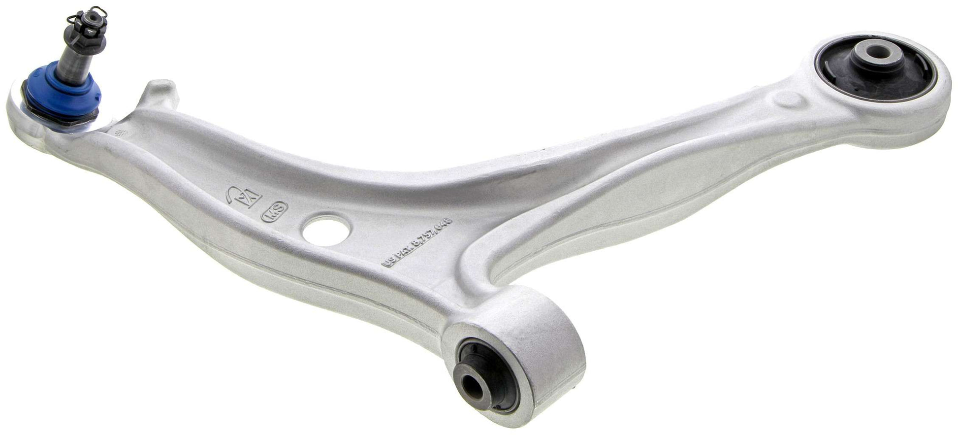 Side View of Front Right Suspension Control Arm and Ball Joint Assembly MEVOTECH CMS601008