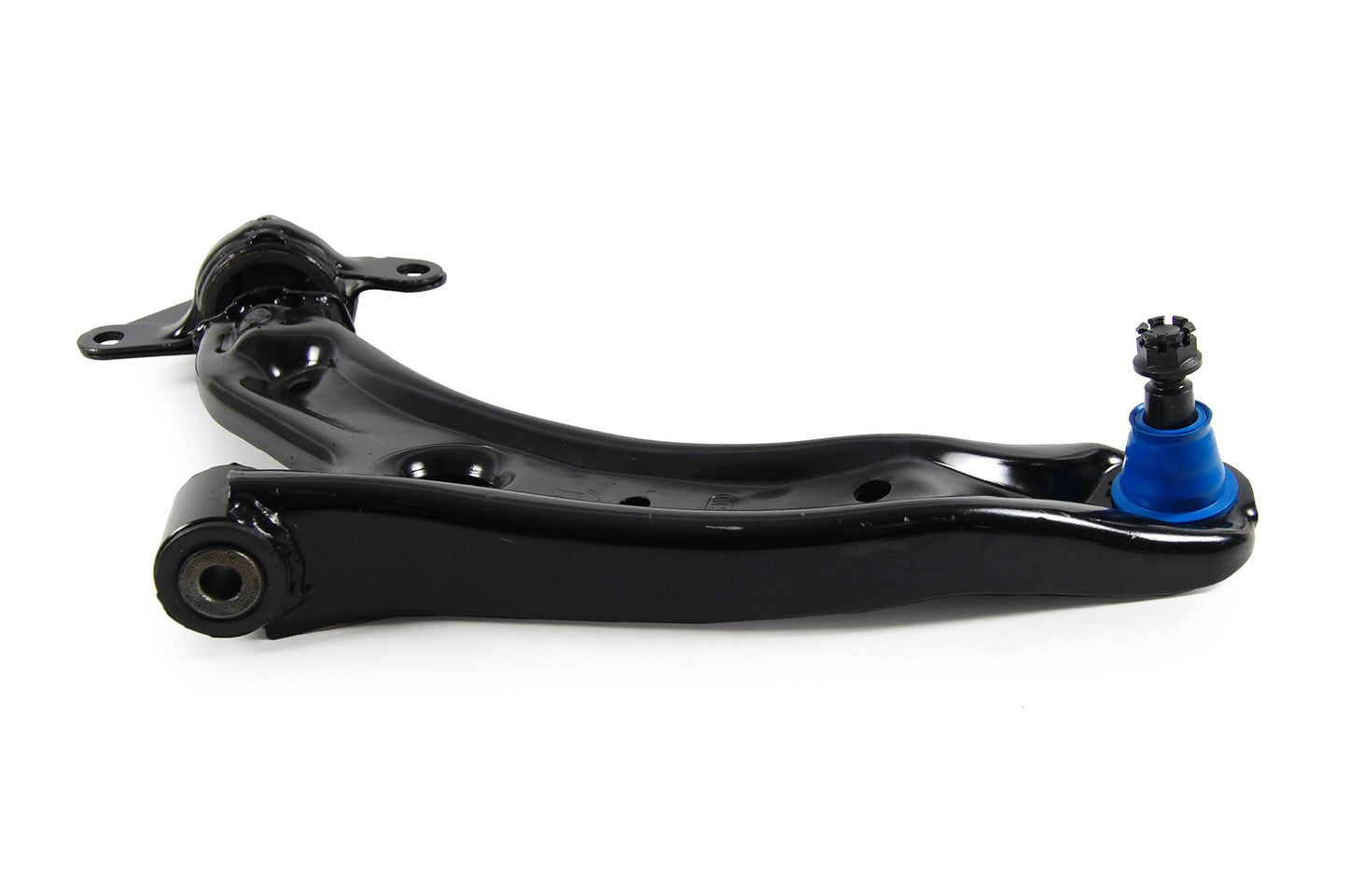 Side View of Front Left Suspension Control Arm and Ball Joint Assembly MEVOTECH CMS601009