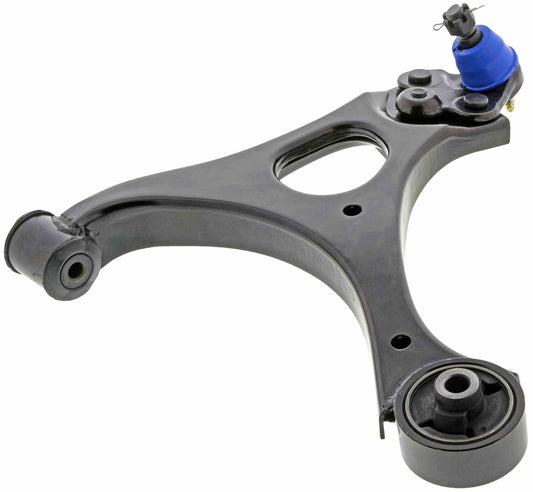 Angle View of Front Left Suspension Control Arm and Ball Joint Assembly MEVOTECH CMS60100