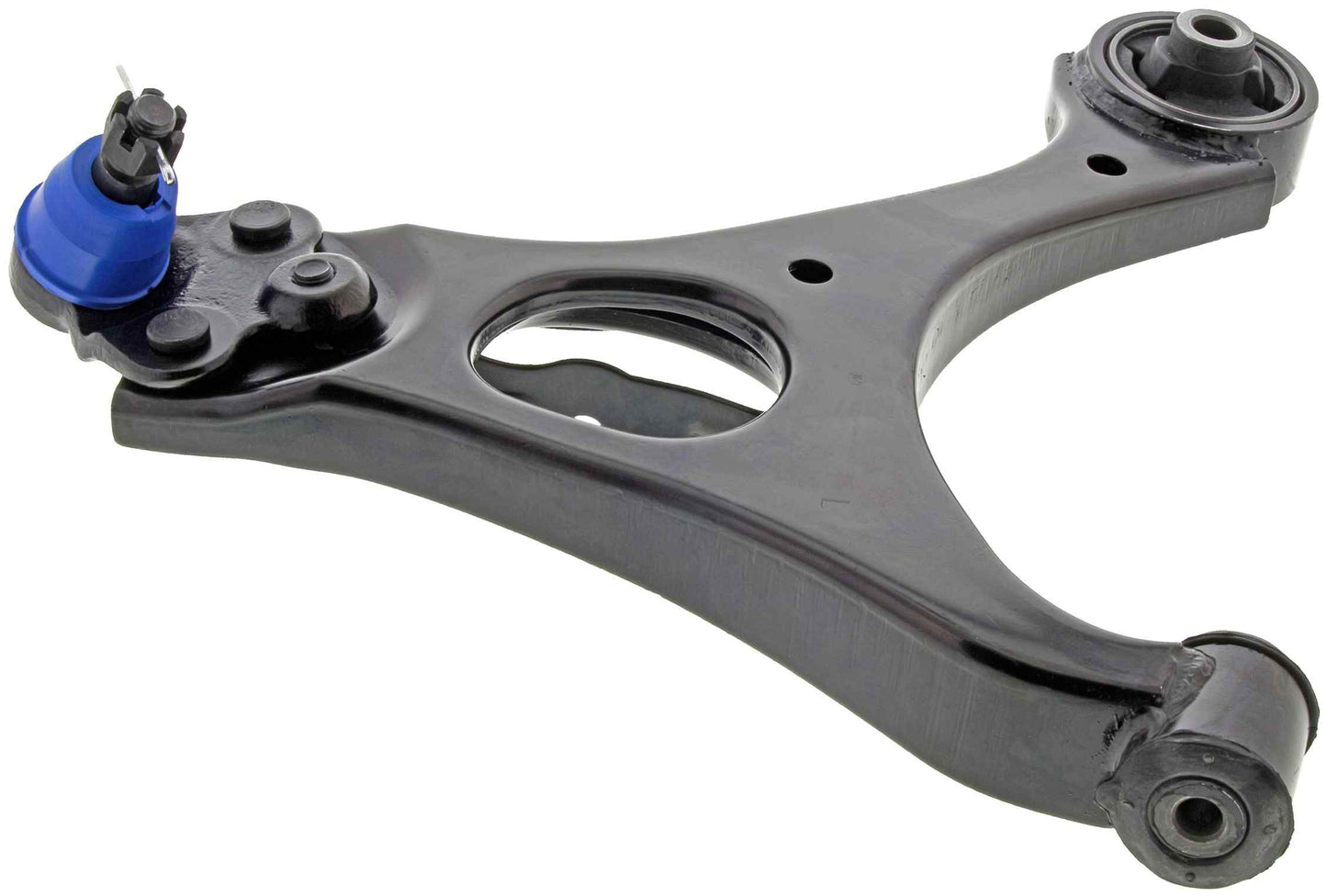 Side View of Front Left Suspension Control Arm and Ball Joint Assembly MEVOTECH CMS60100