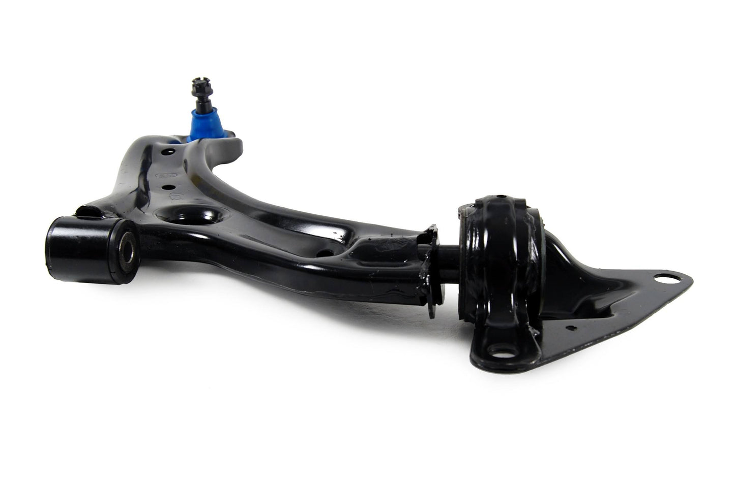 Angle View of Front Right Suspension Control Arm and Ball Joint Assembly MEVOTECH CMS601010