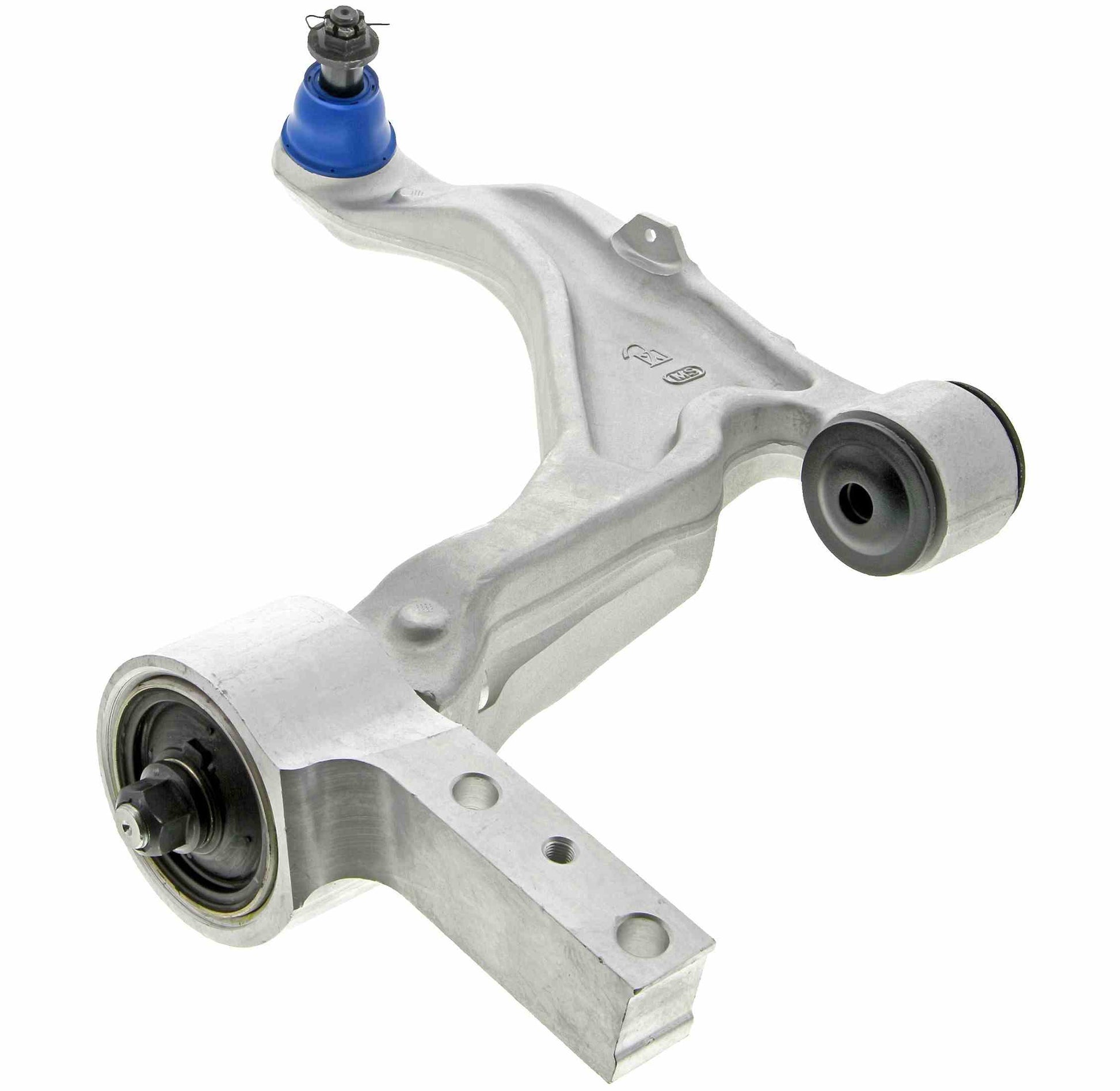 Angle View of Front Left Suspension Control Arm and Ball Joint Assembly MEVOTECH CMS601025