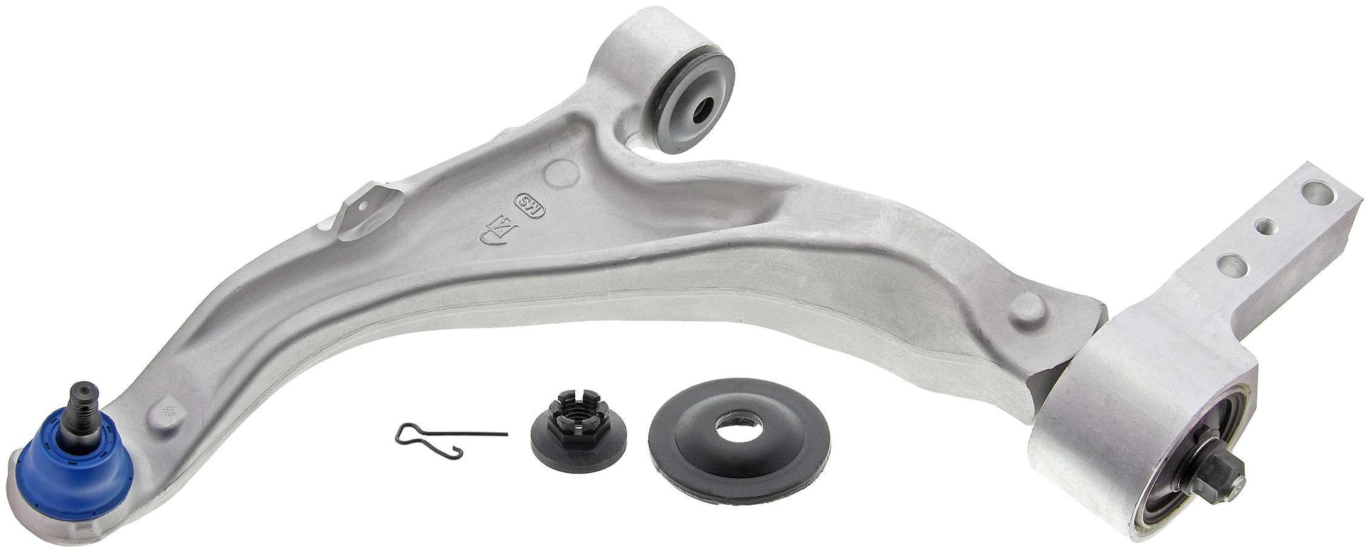 Front View of Front Left Suspension Control Arm and Ball Joint Assembly MEVOTECH CMS601025