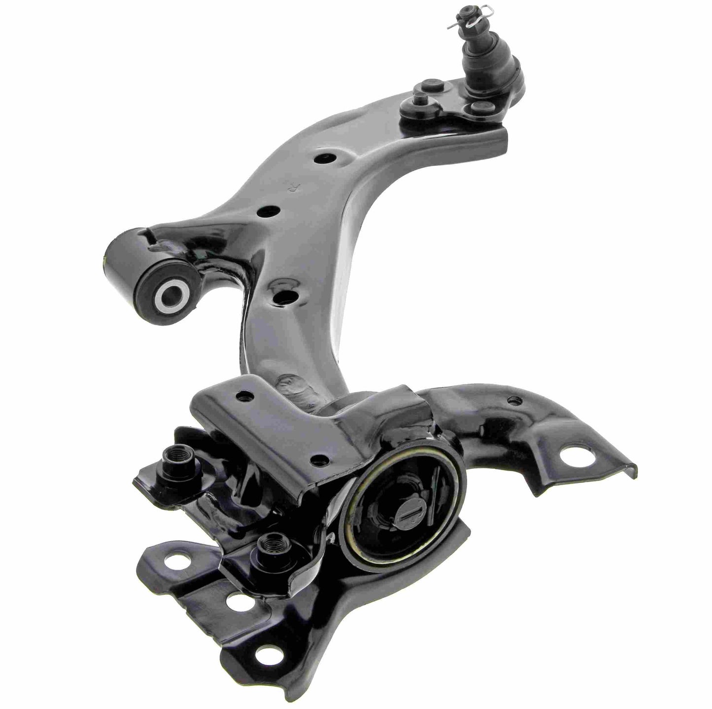 Angle View of Front Right Suspension Control Arm and Ball Joint Assembly MEVOTECH CMS601042