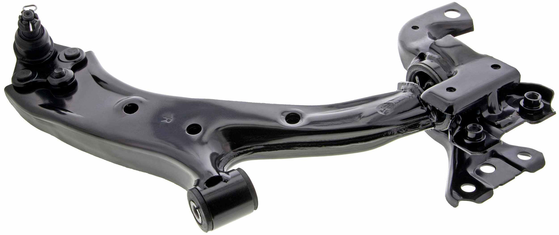 Side View of Front Right Suspension Control Arm and Ball Joint Assembly MEVOTECH CMS601042