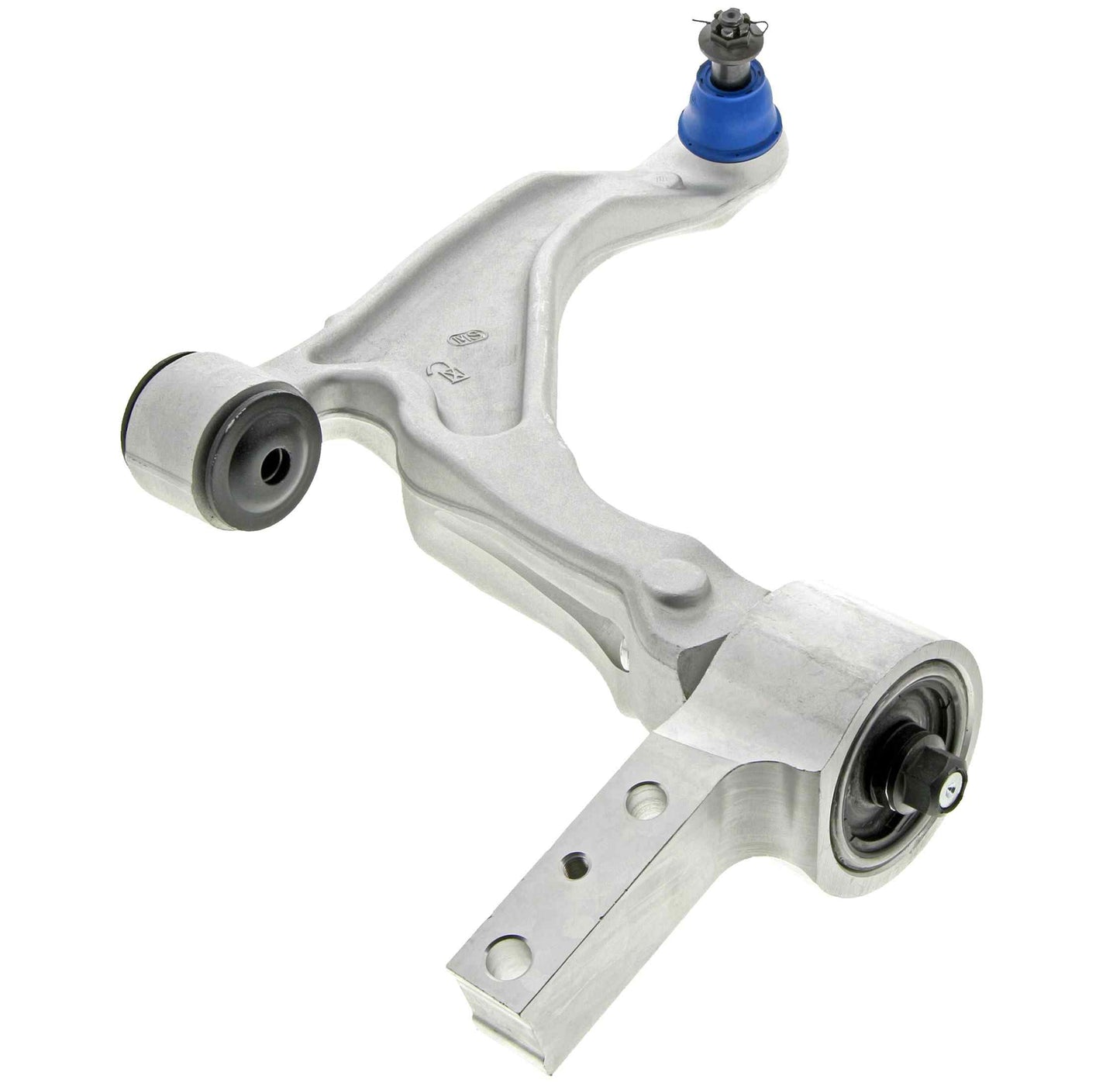 Angle View of Front Right Suspension Control Arm and Ball Joint Assembly MEVOTECH CMS601044