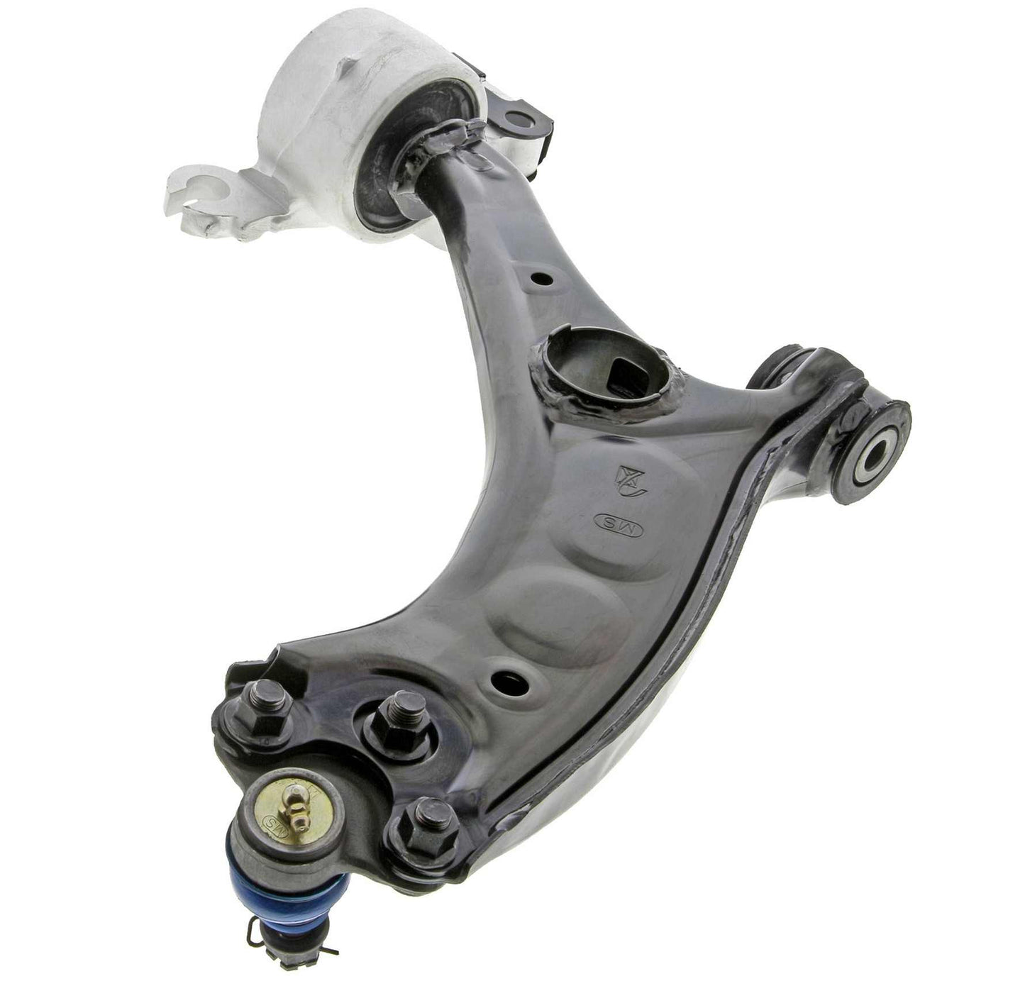 Back View of Front Left Suspension Control Arm and Ball Joint Assembly MEVOTECH CMS601054