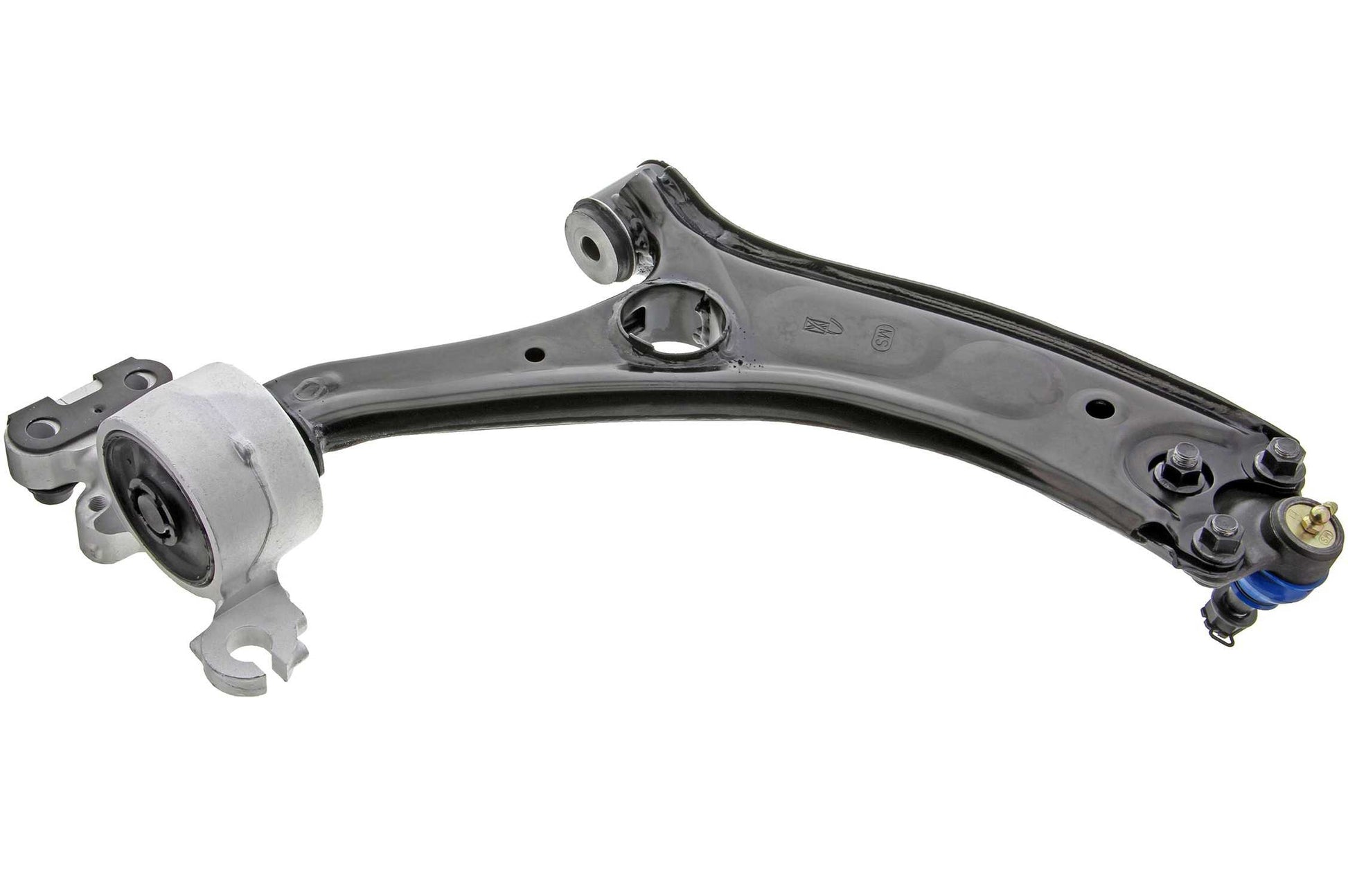 Bottom View of Front Left Suspension Control Arm and Ball Joint Assembly MEVOTECH CMS601054