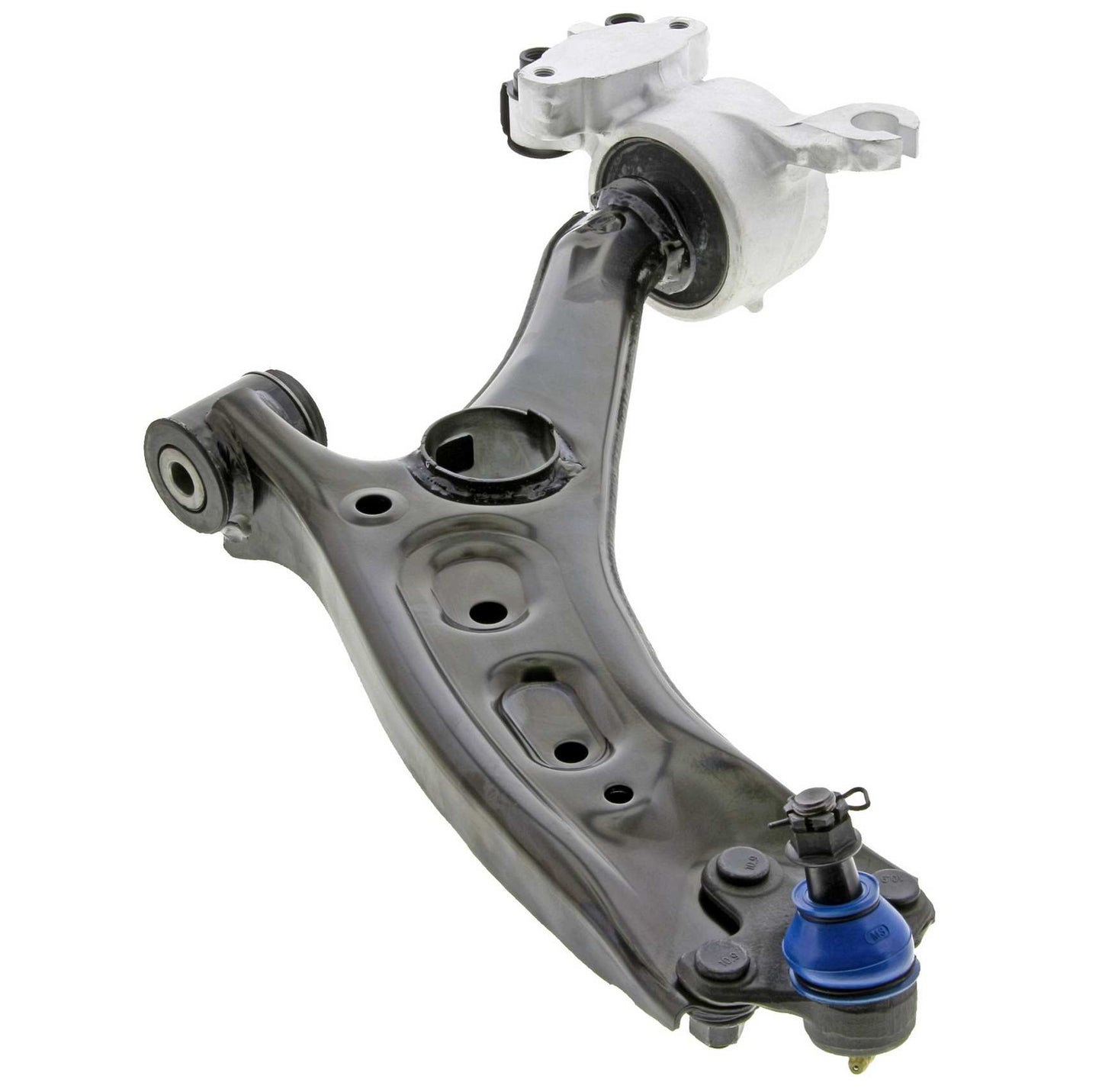 Front View of Front Left Suspension Control Arm and Ball Joint Assembly MEVOTECH CMS601054