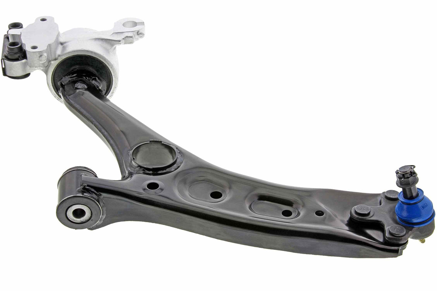 Side View of Front Left Suspension Control Arm and Ball Joint Assembly MEVOTECH CMS601054