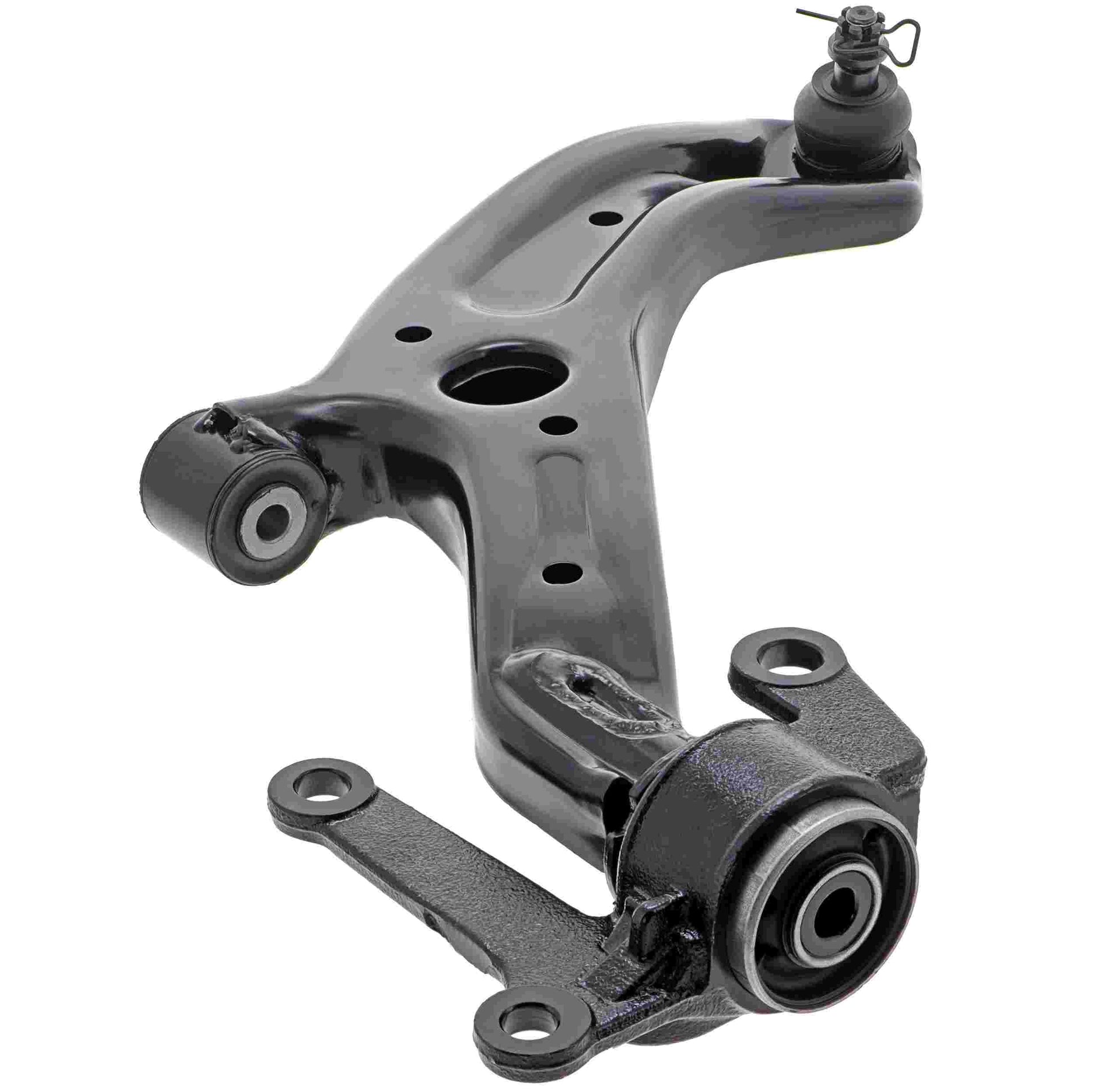 Angle View of Front Right Suspension Control Arm and Ball Joint Assembly MEVOTECH CMS60108