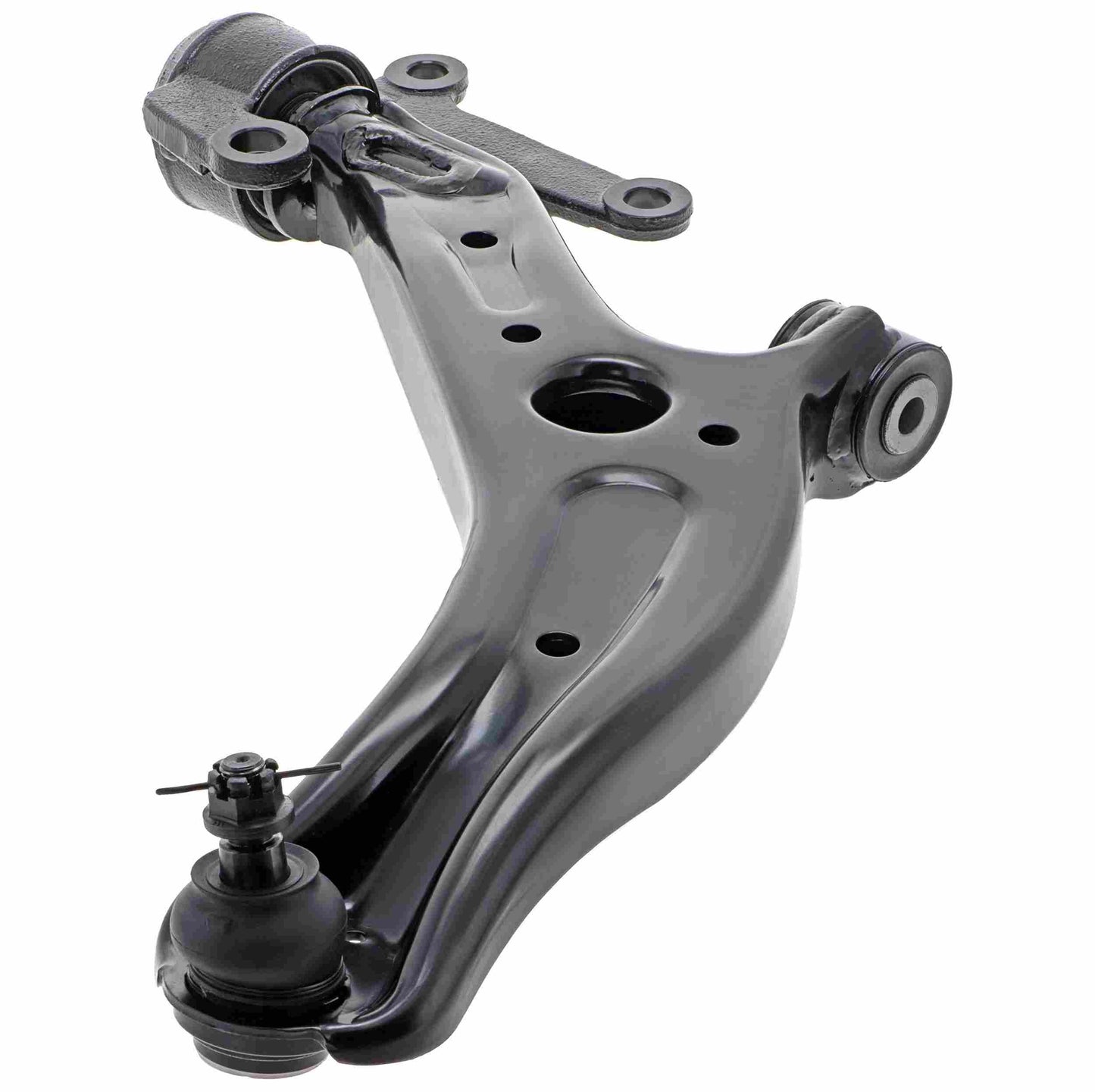 Front View of Front Right Suspension Control Arm and Ball Joint Assembly MEVOTECH CMS60108