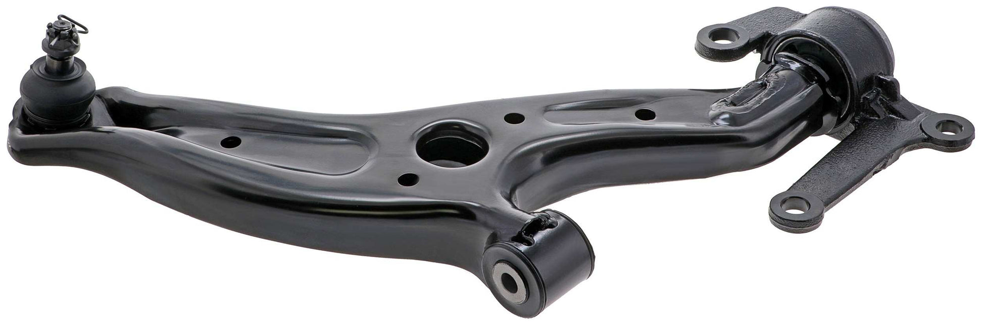 Side View of Front Right Suspension Control Arm and Ball Joint Assembly MEVOTECH CMS60108