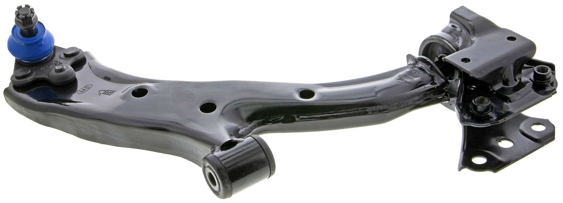 Side View of Front Right Suspension Control Arm and Ball Joint Assembly MEVOTECH CMS60110