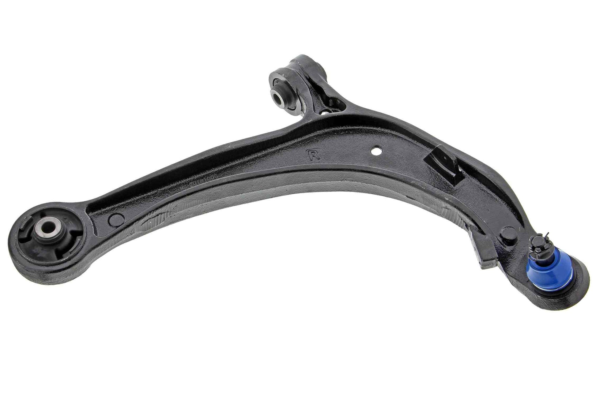 Front View of Front Right Suspension Control Arm and Ball Joint Assembly MEVOTECH CMS601119