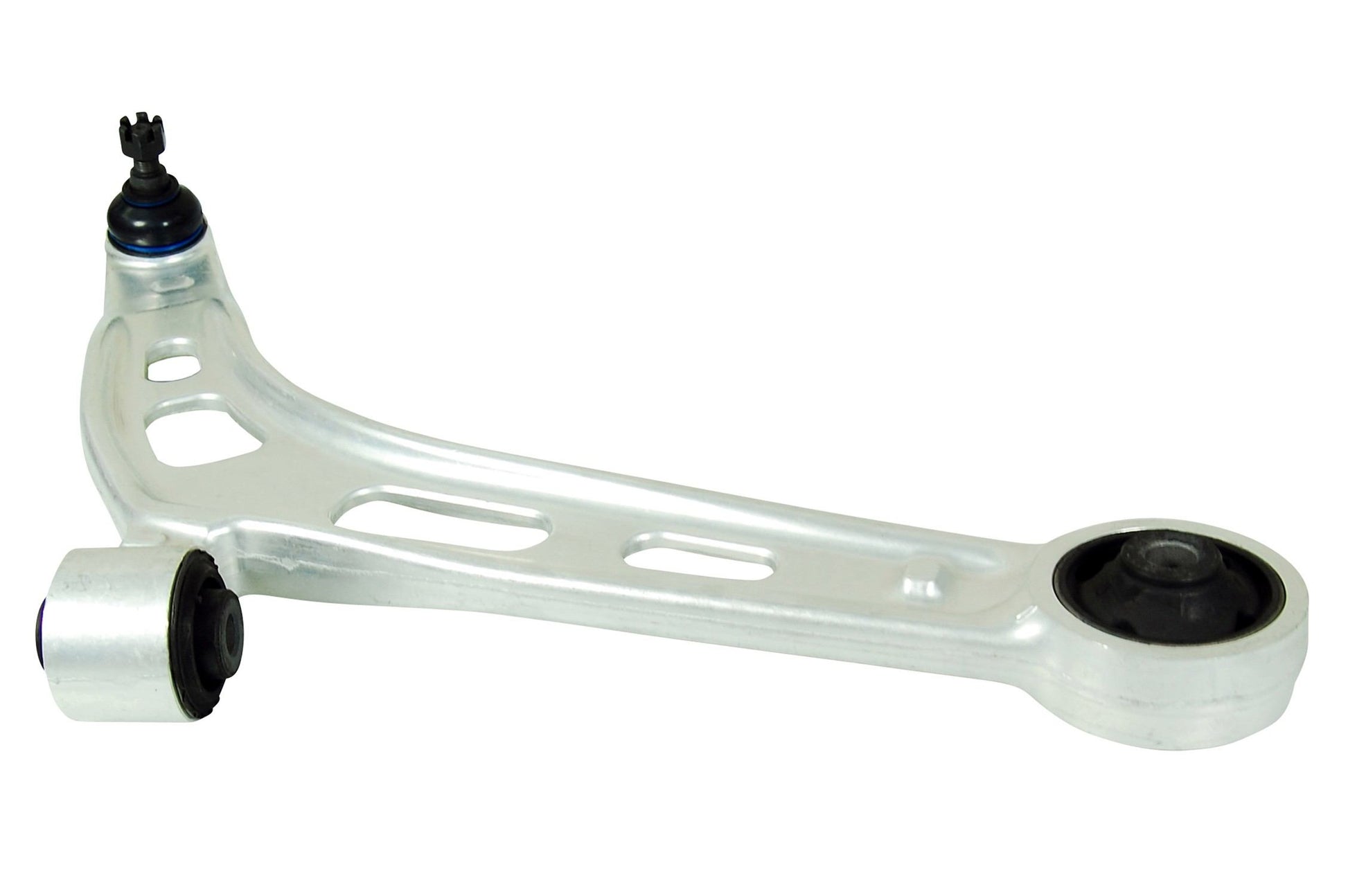 Angle View of Front Right Suspension Control Arm and Ball Joint Assembly MEVOTECH CMS601120