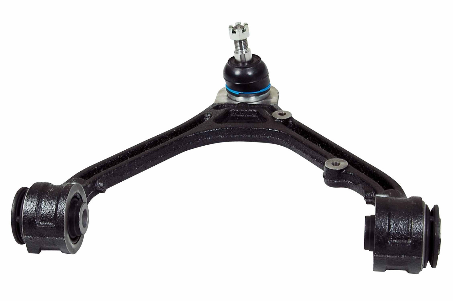 Angle View of Front Upper Right Suspension Control Arm and Ball Joint Assembly MEVOTECH CMS601127