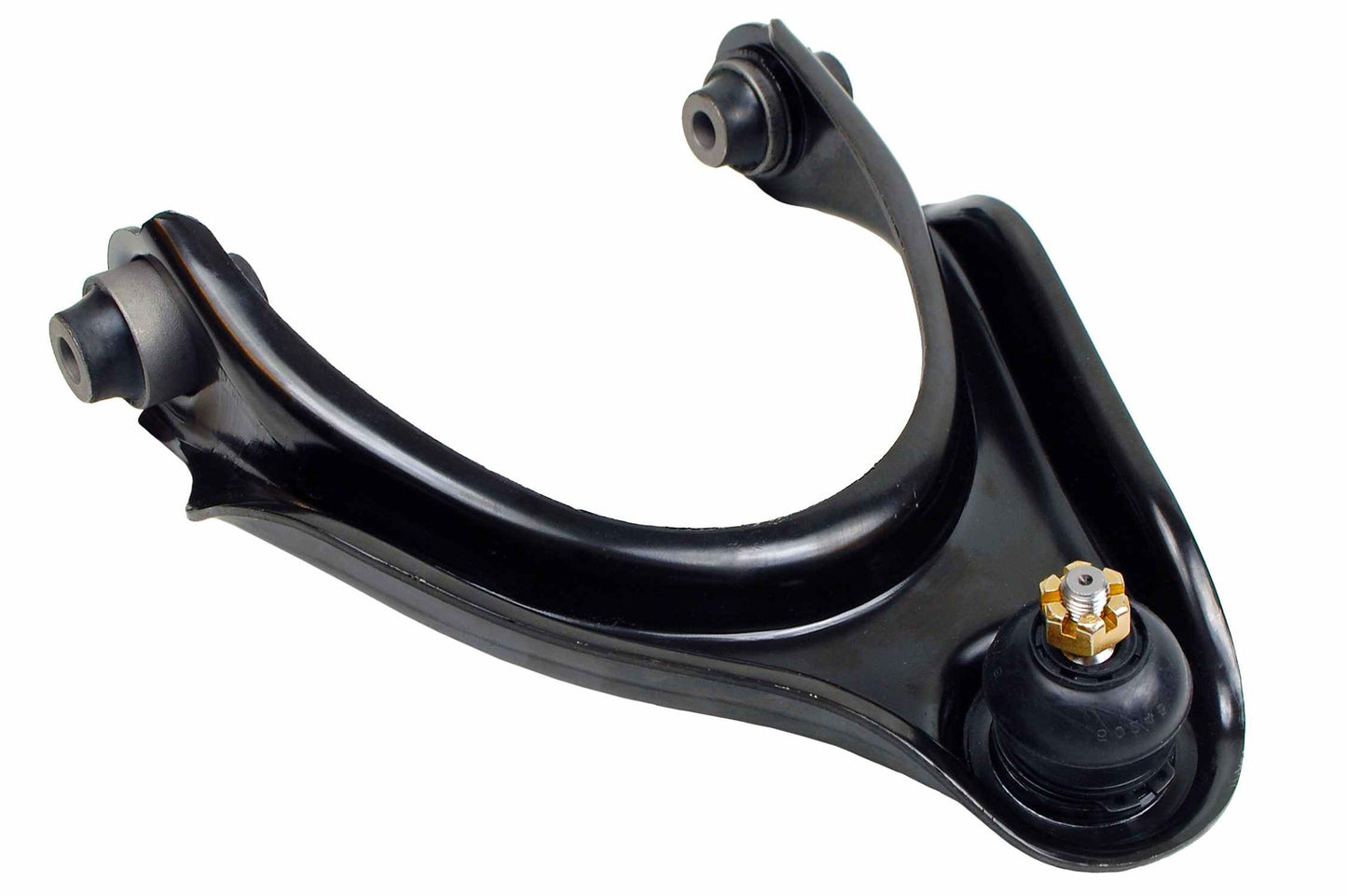 Front View of Front Upper Left Suspension Control Arm and Ball Joint Assembly MEVOTECH CMS60115