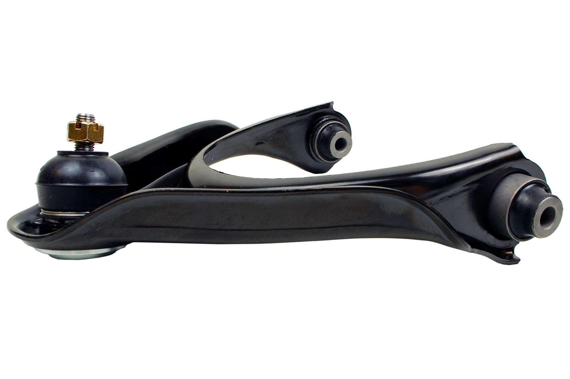 Side View of Front Upper Left Suspension Control Arm and Ball Joint Assembly MEVOTECH CMS60115