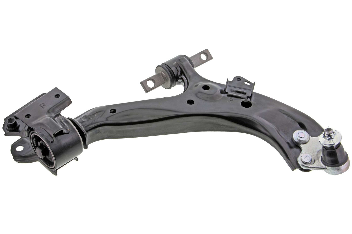 Front View of Front Right Suspension Control Arm and Ball Joint Assembly MEVOTECH CMS601174